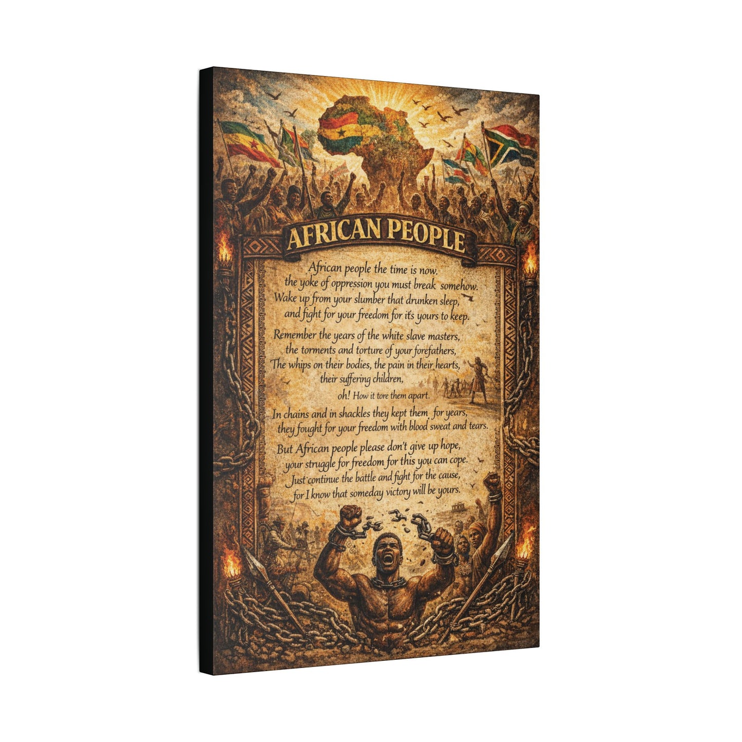 Classic Stretched Canvas - African People