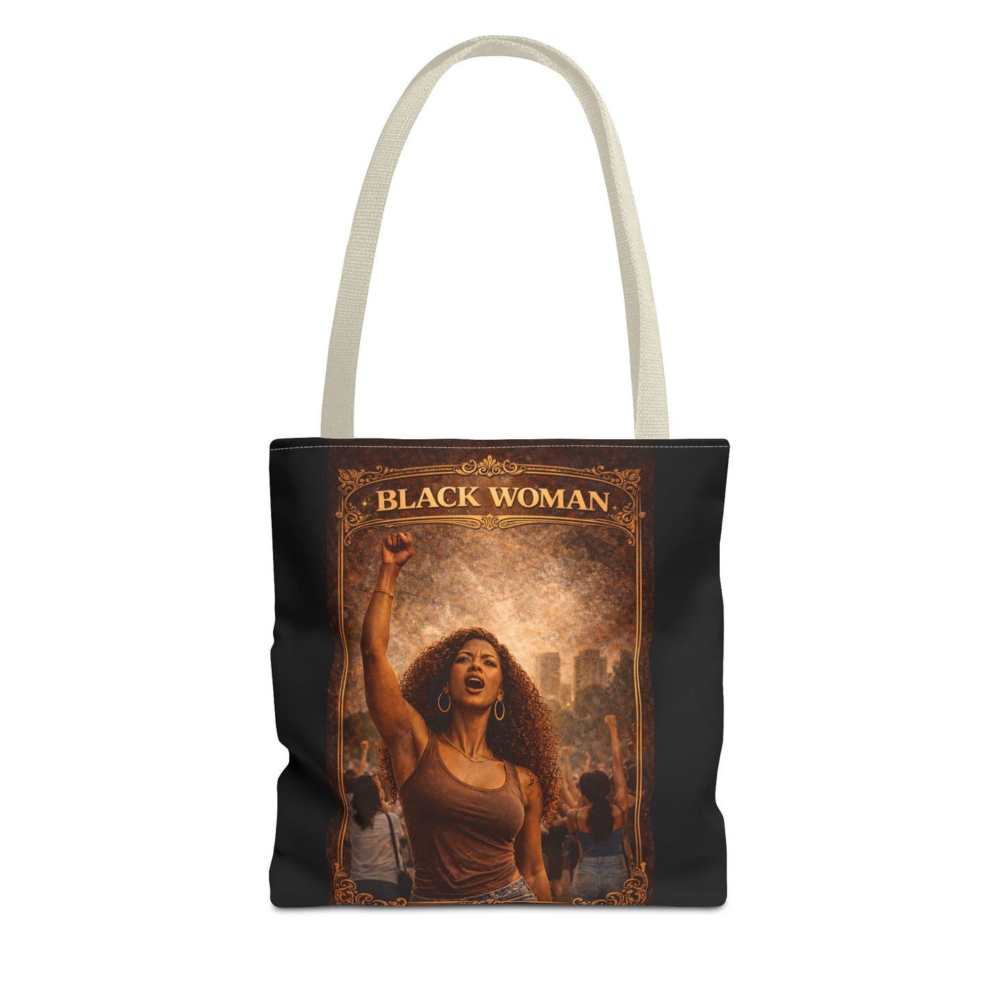 Black Woman Tote Bag