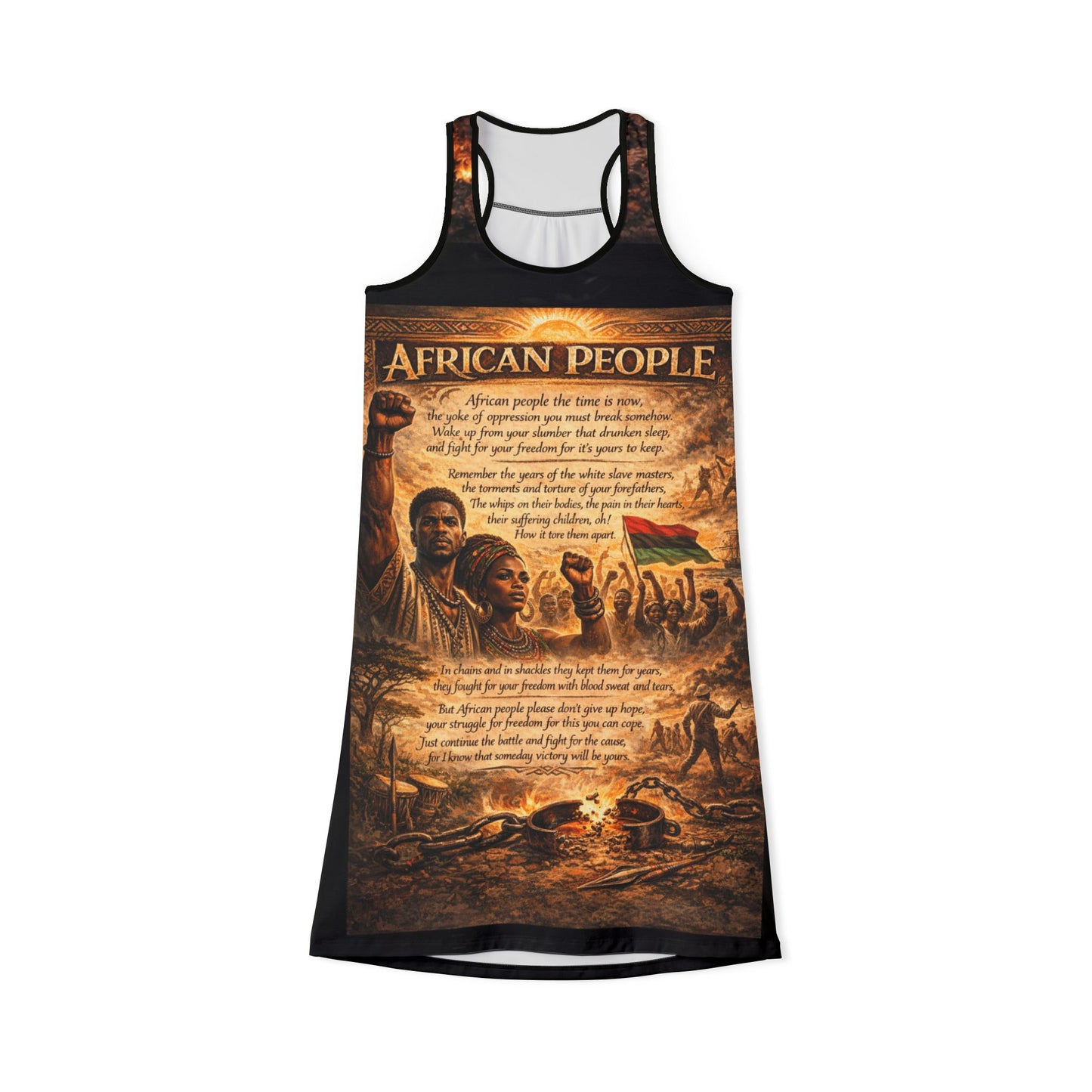 African People Women's Racerback Dress
