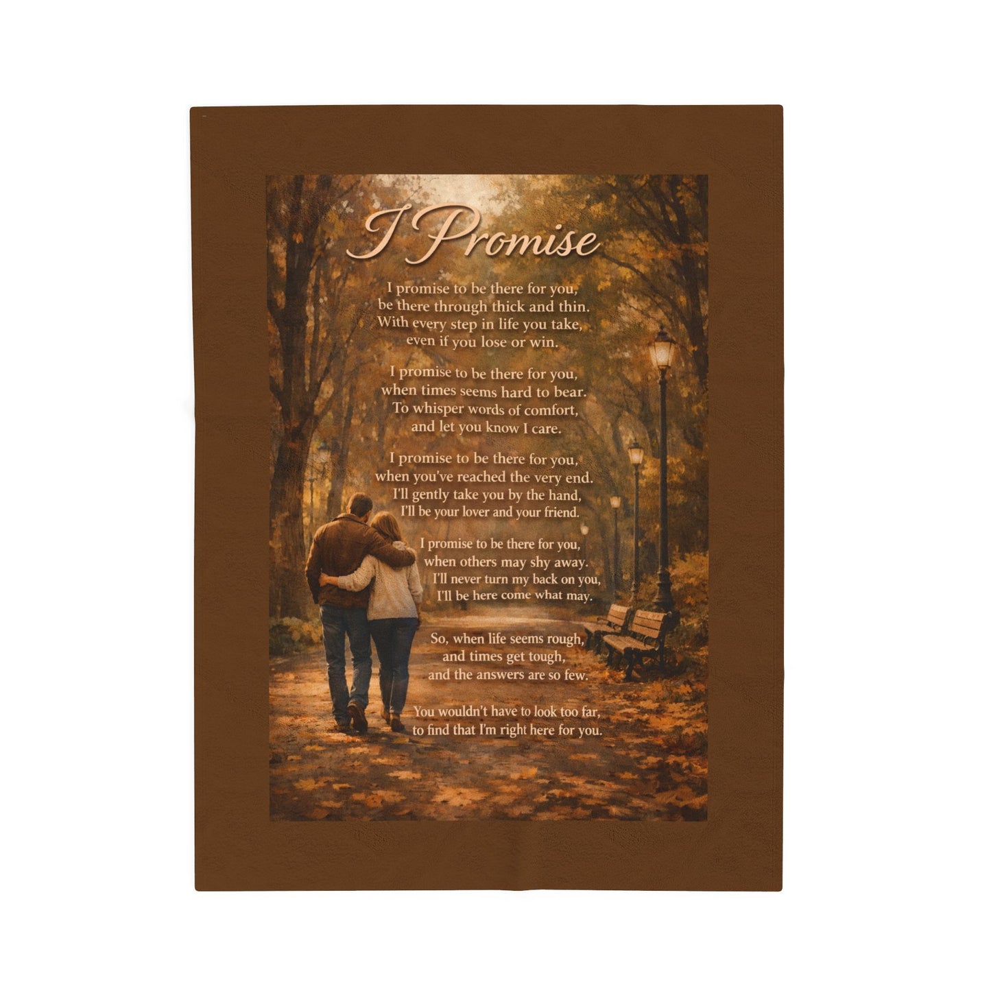 I Promise Velveteen Plush Blanket