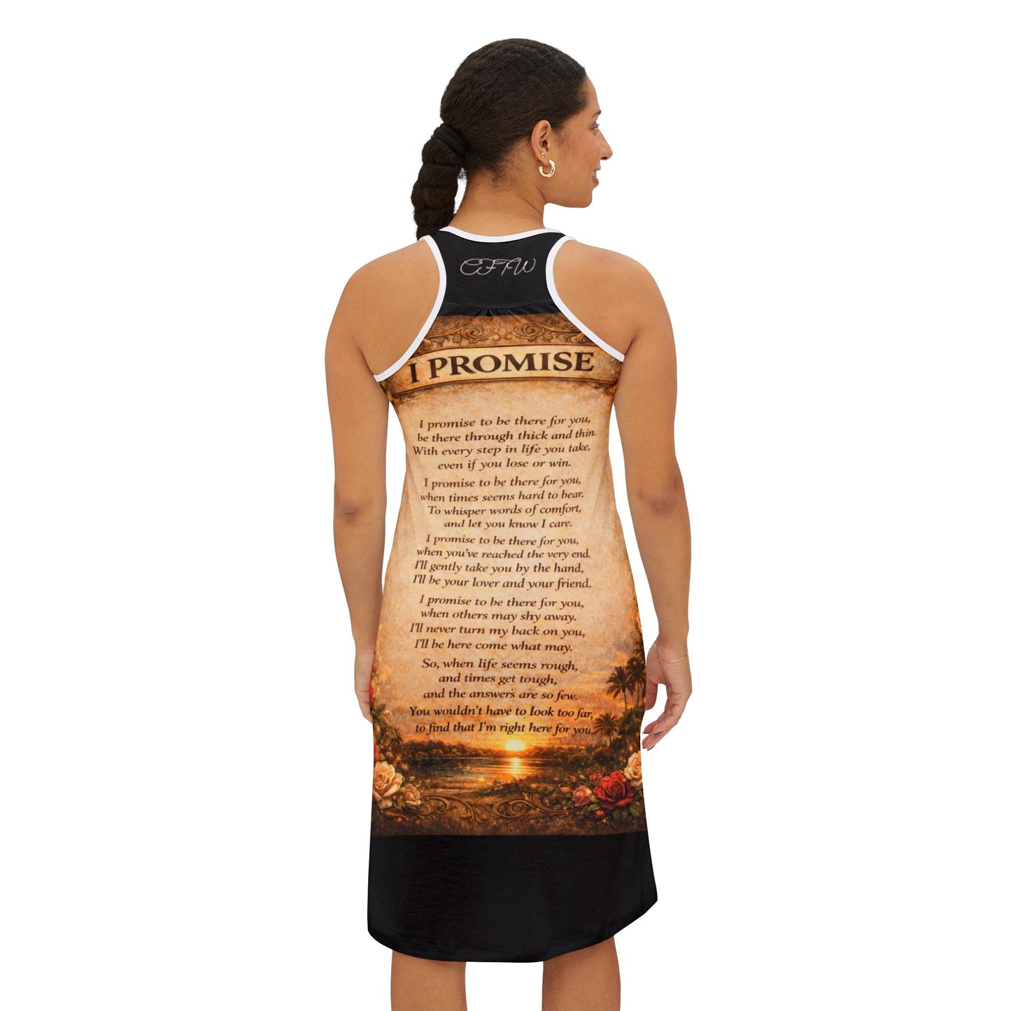 " I Promise" Women's Racerback Dress