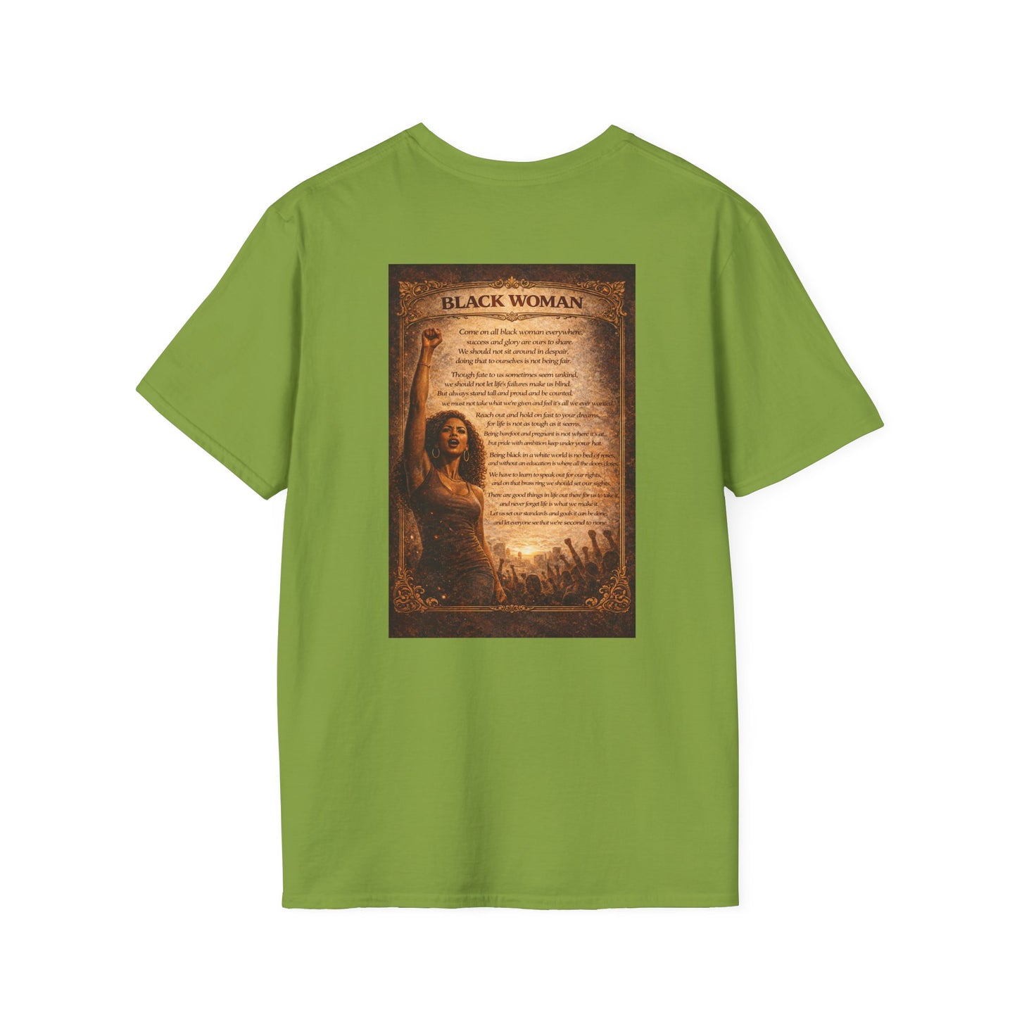 Black Woman - Unisex Softstyle T-Shirt