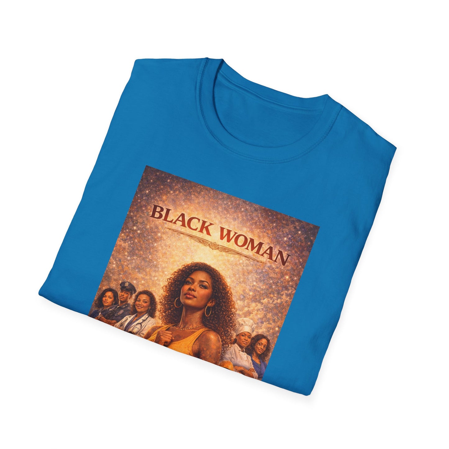 Black Woman - Unisex Softstyle T-Shirt