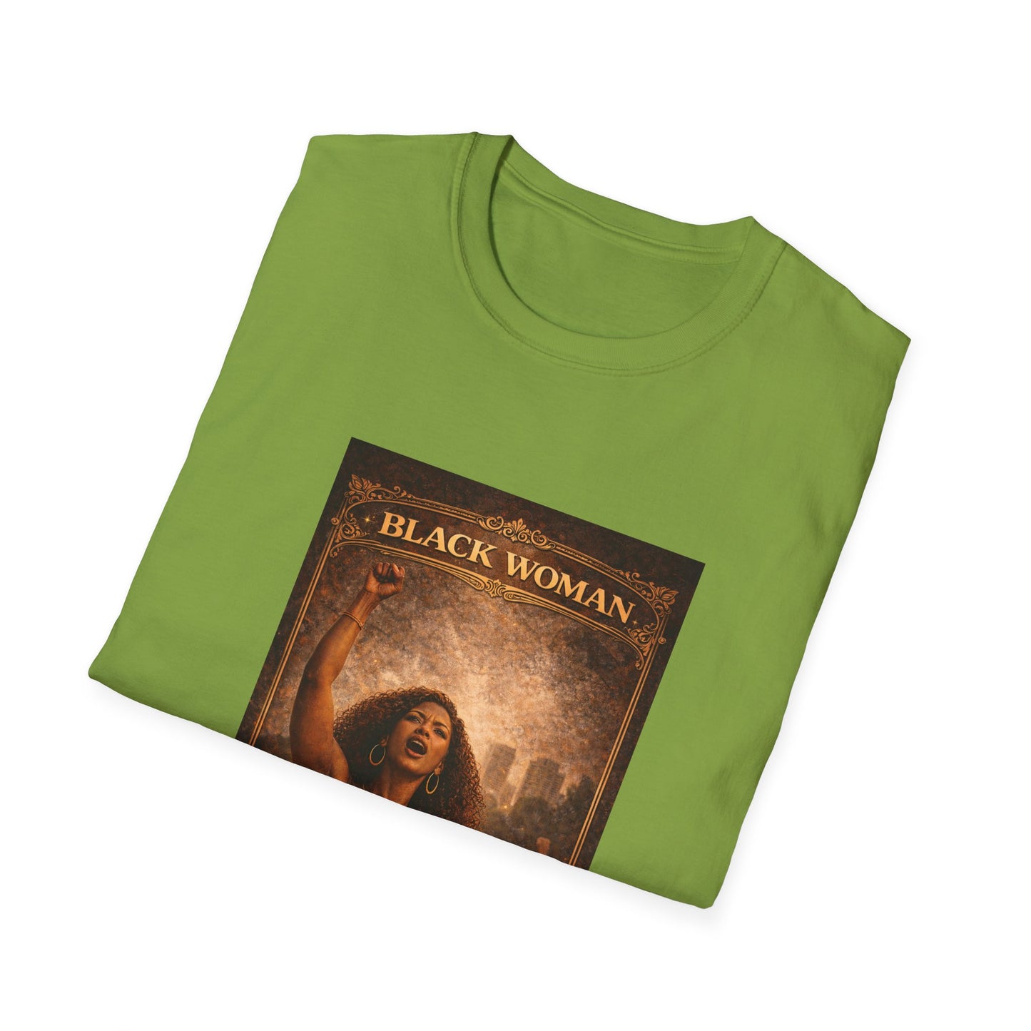Black Woman - Unisex Softstyle T-Shirt