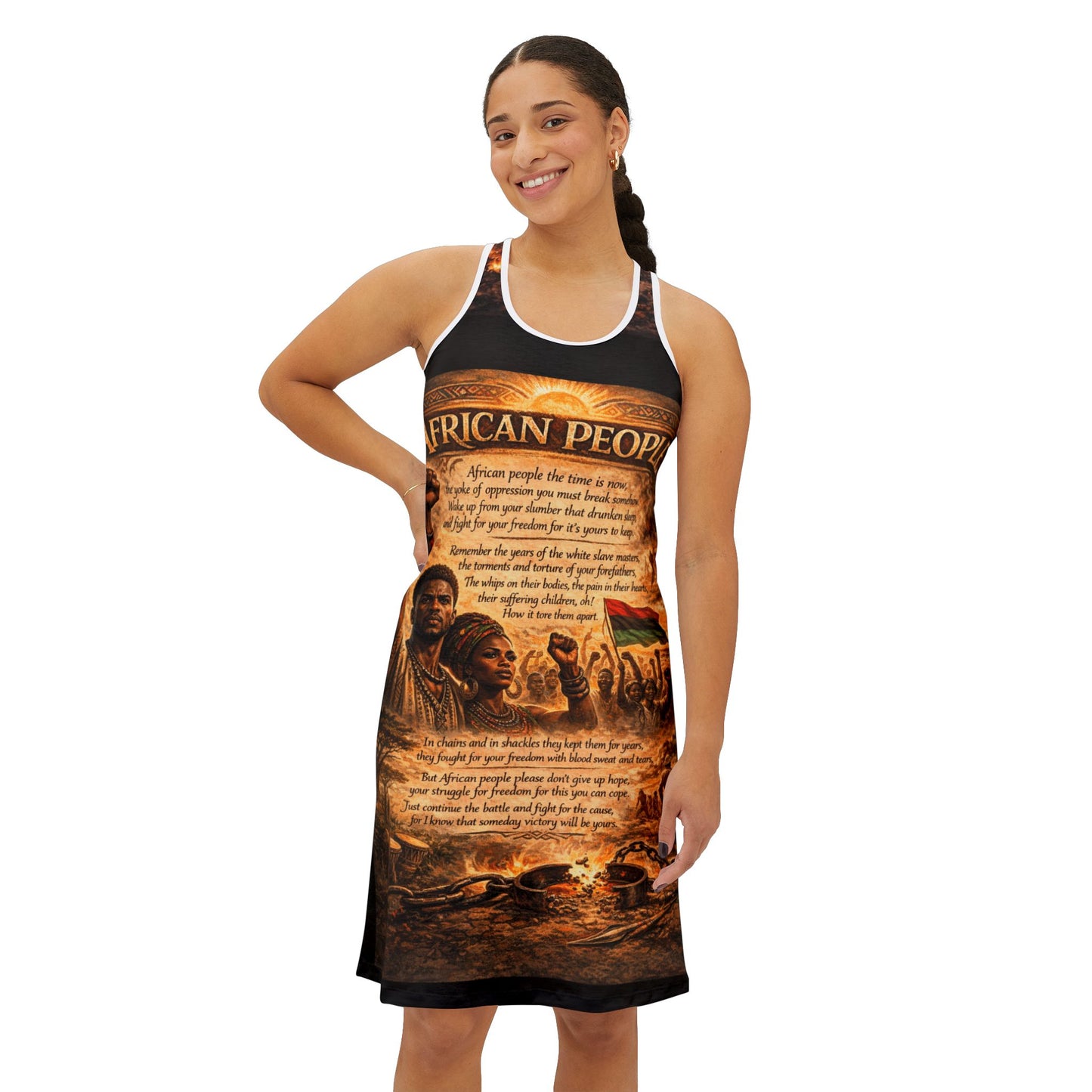 African People Women's Racerback Dress