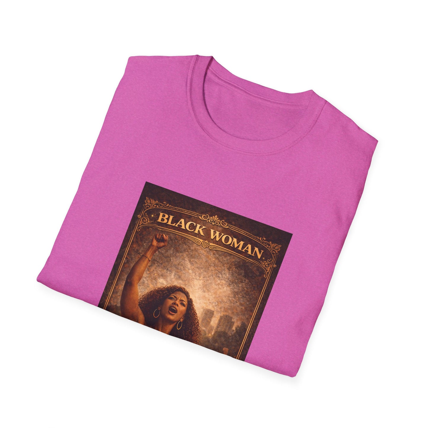 Black Woman - Unisex Softstyle T-Shirt