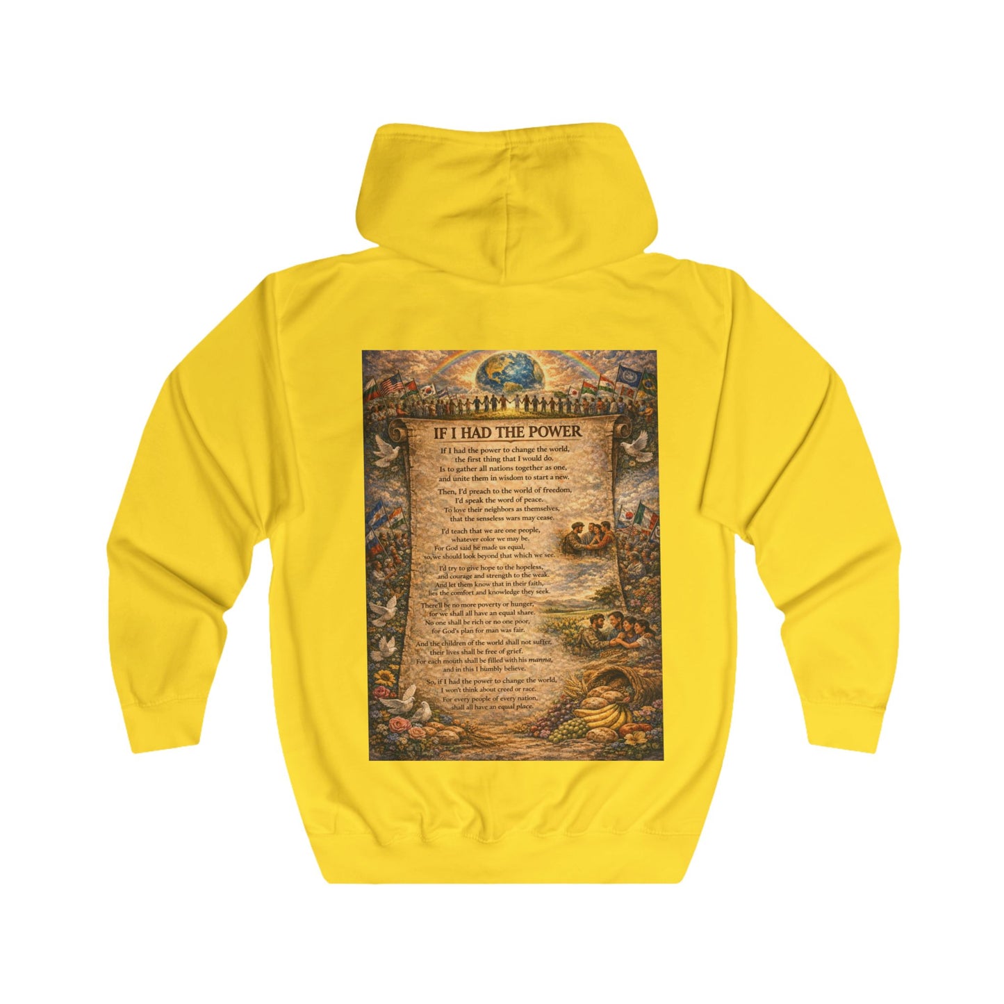 Unisex Full Zip Hoodie - If I Had The Power