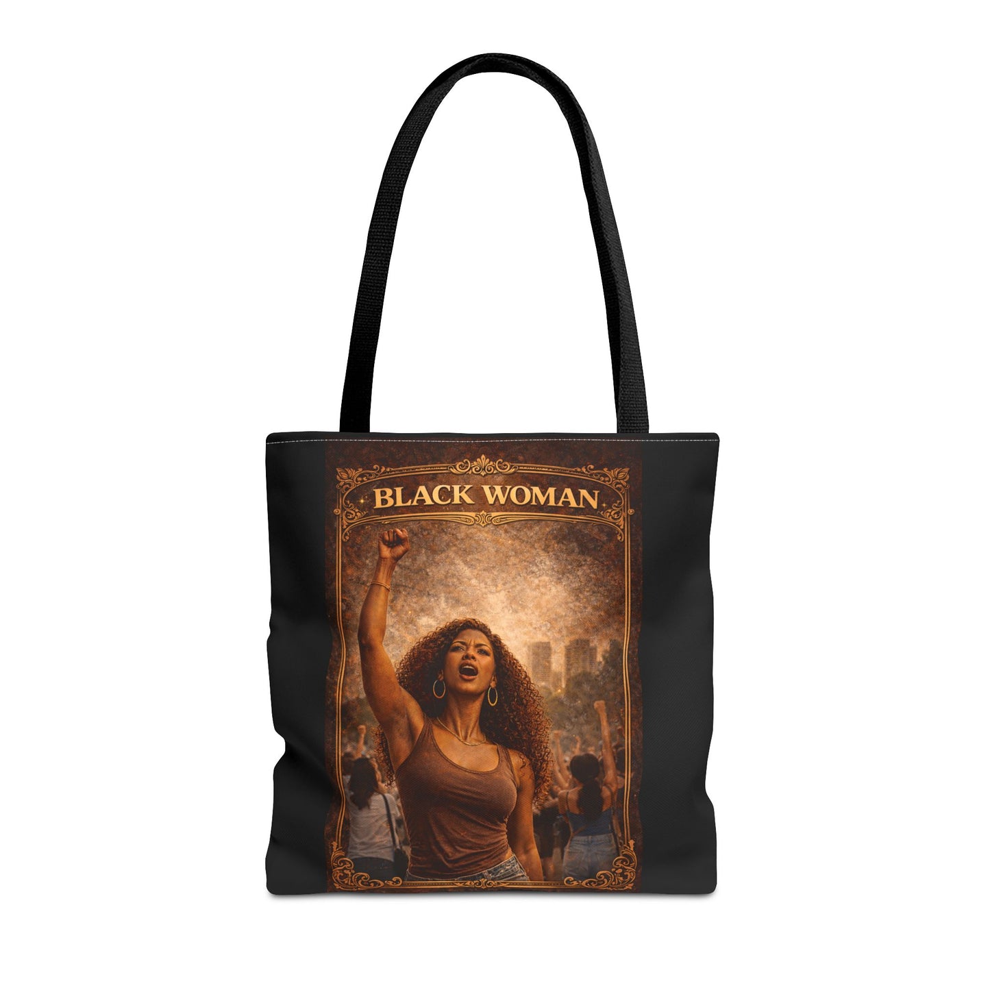 Black Woman Tote Bag