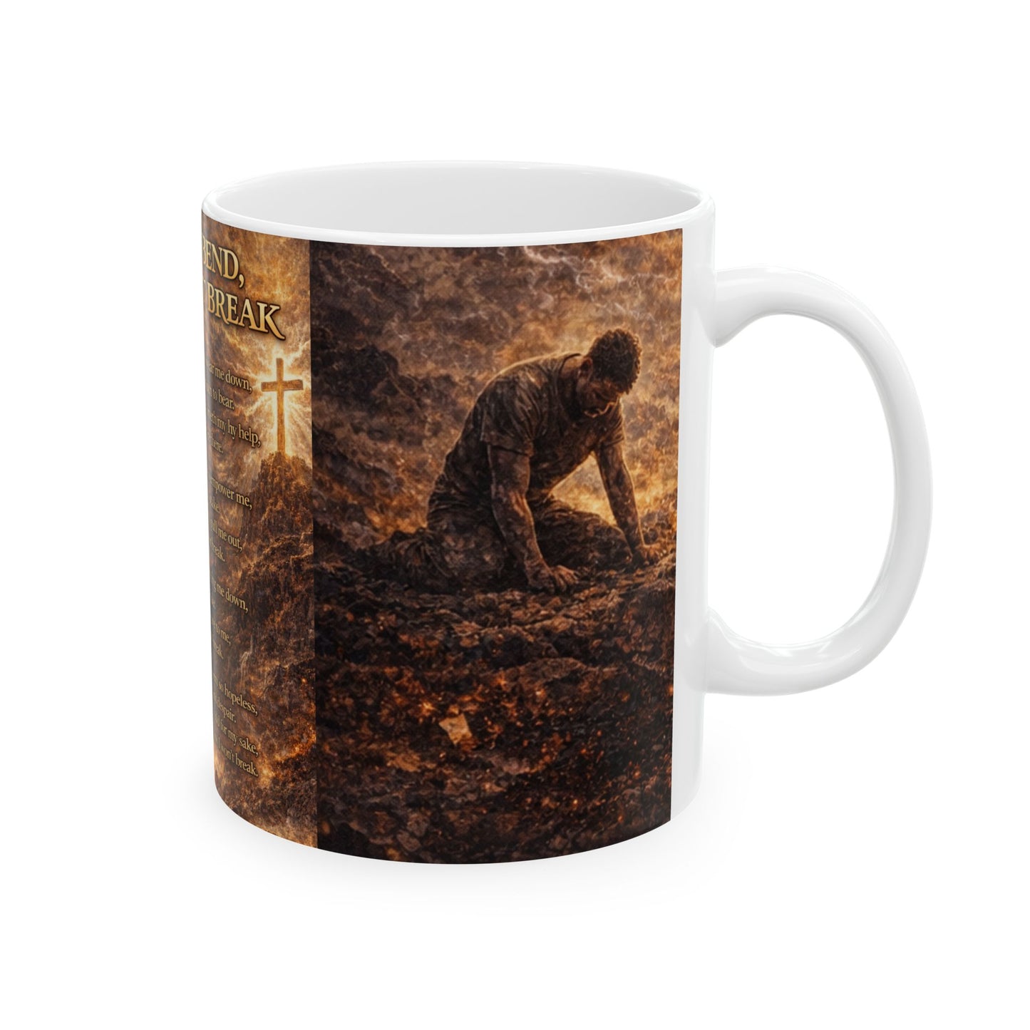 I Might Bend, But I Won't Break - Ceramic Mug, (11oz, 15oz)