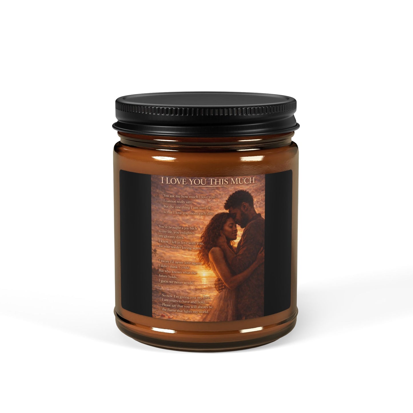 Copy of Scented Soy Candle (Multi-Size, Amber Jar)