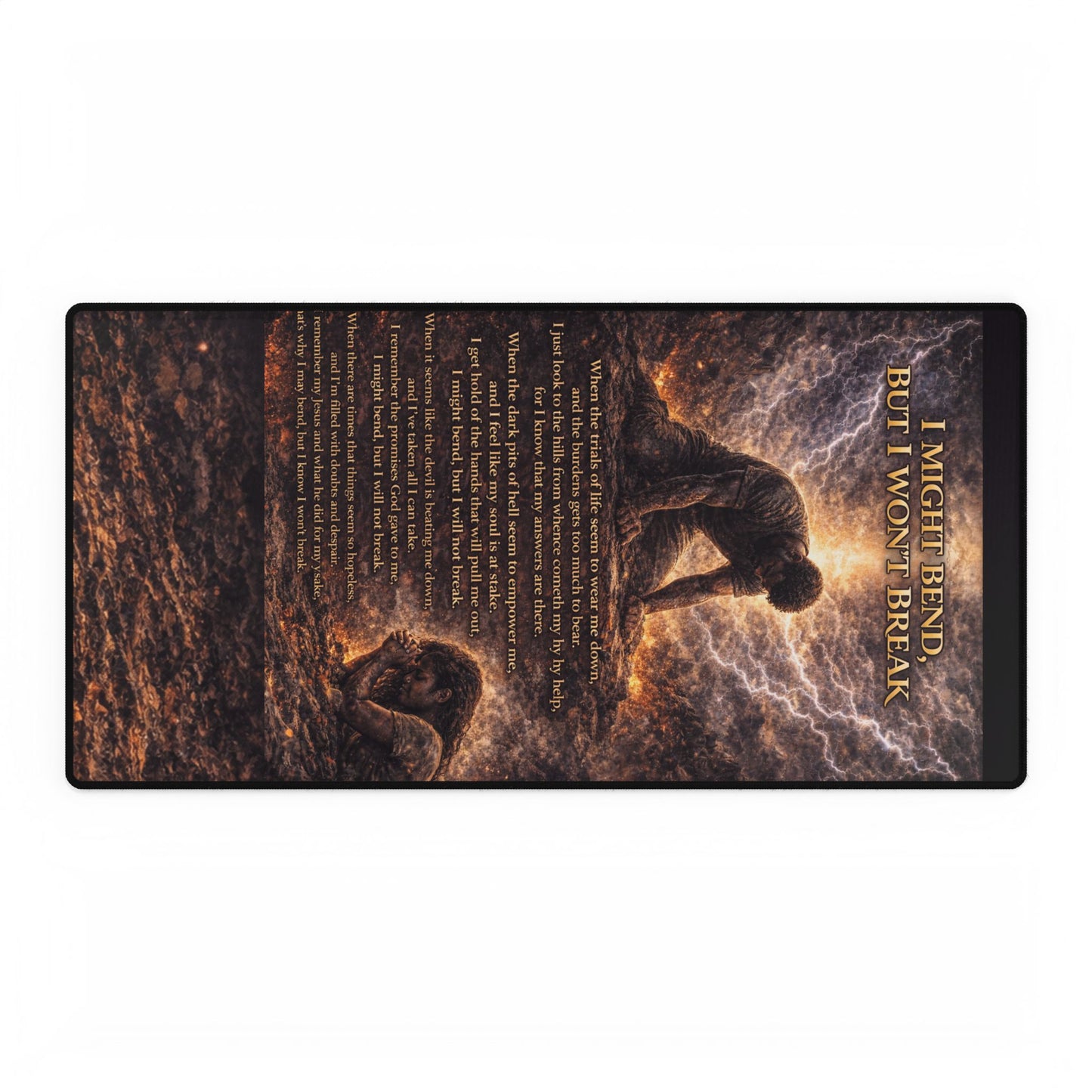 "I Might Bend" Desk Mat