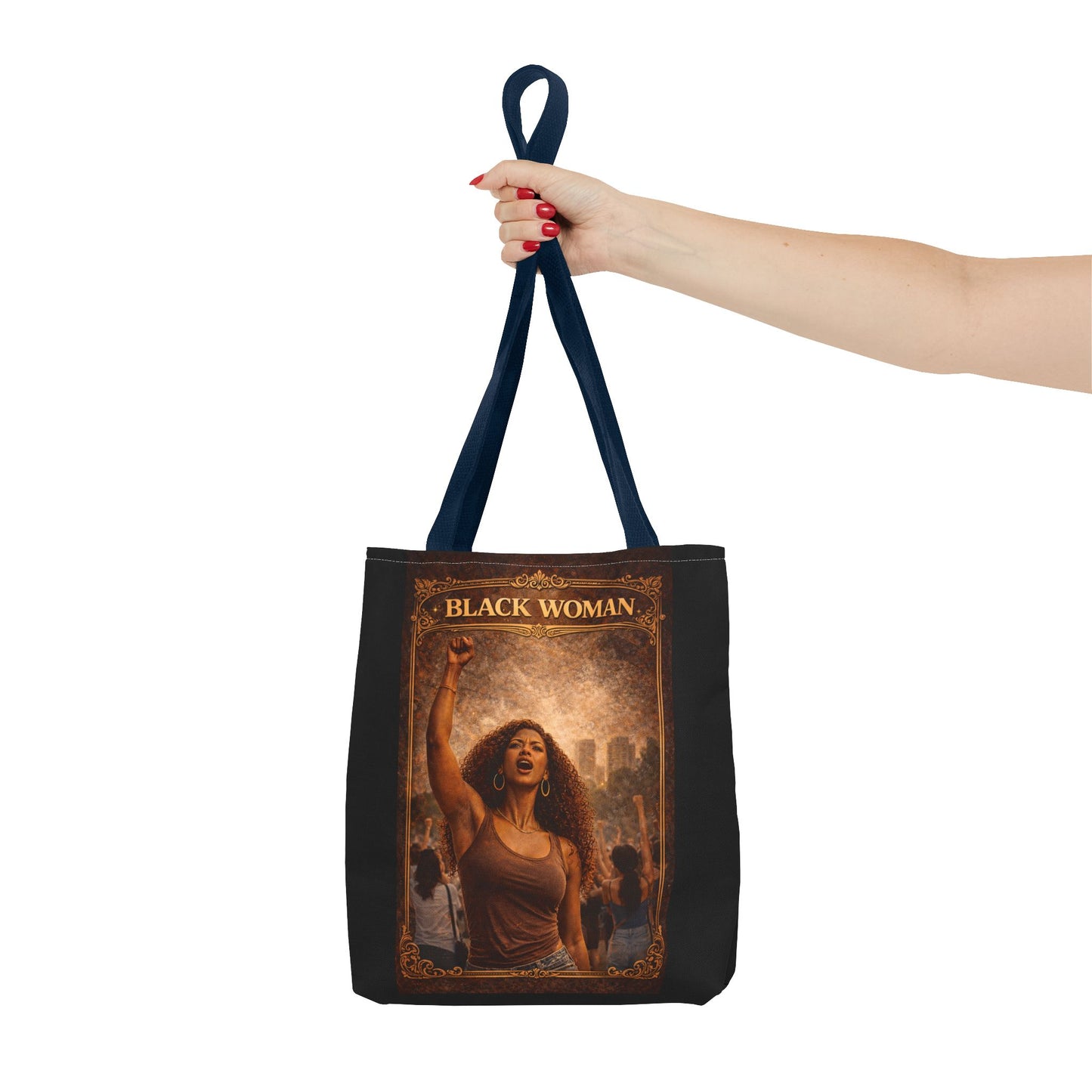Black Woman Tote Bag