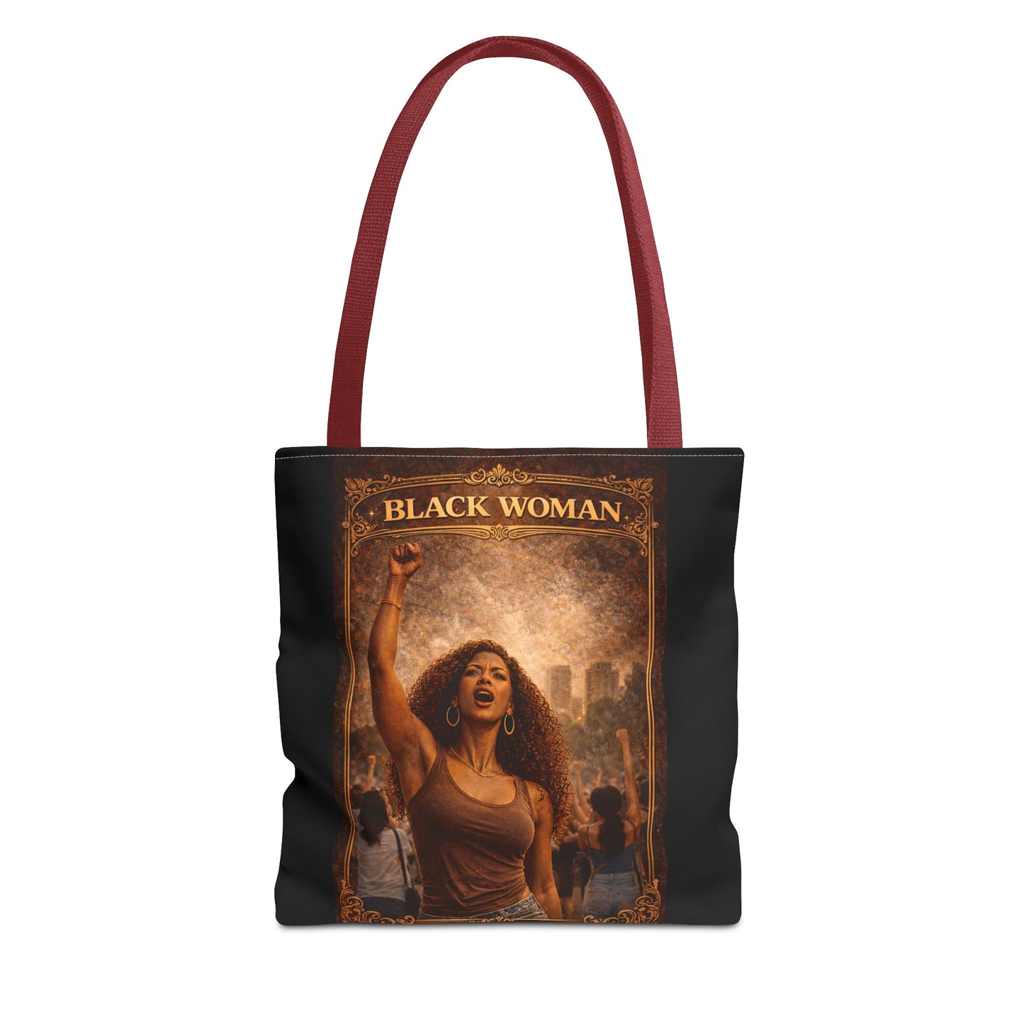 Black Woman Tote Bag