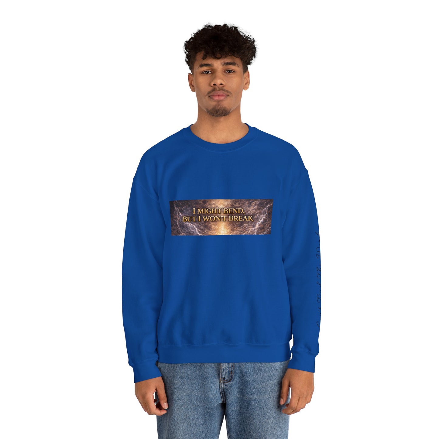 Unisex Heavy Blend™ Crewneck Sweatshirt - I Might Bend, I Won't Break