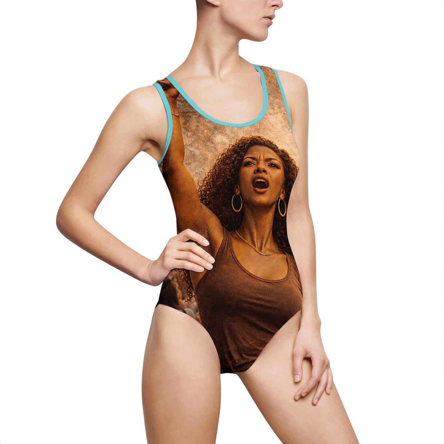 Black Woman Women's Classic One-Piece Swimsuit
