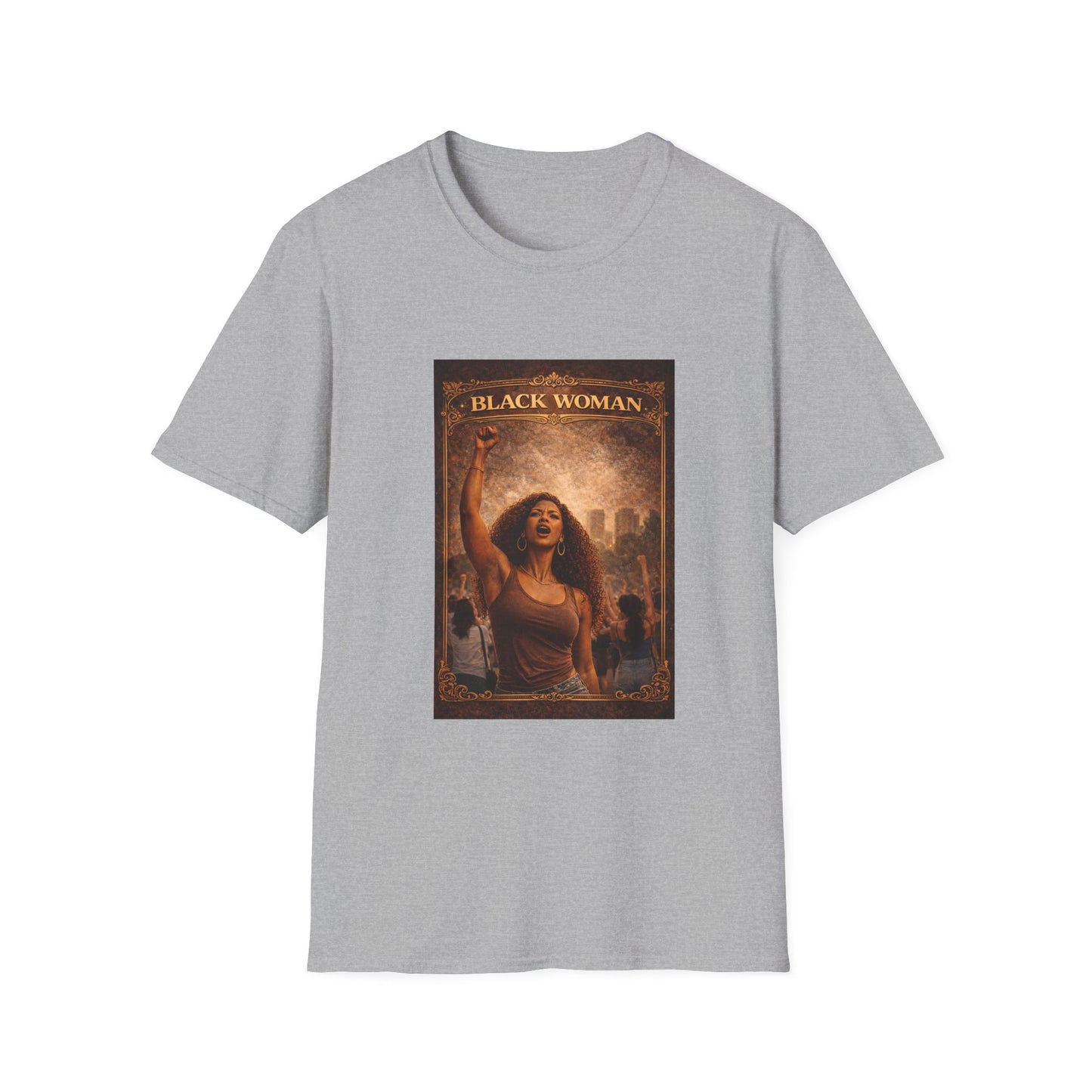 Black Woman - Unisex Softstyle T-Shirt