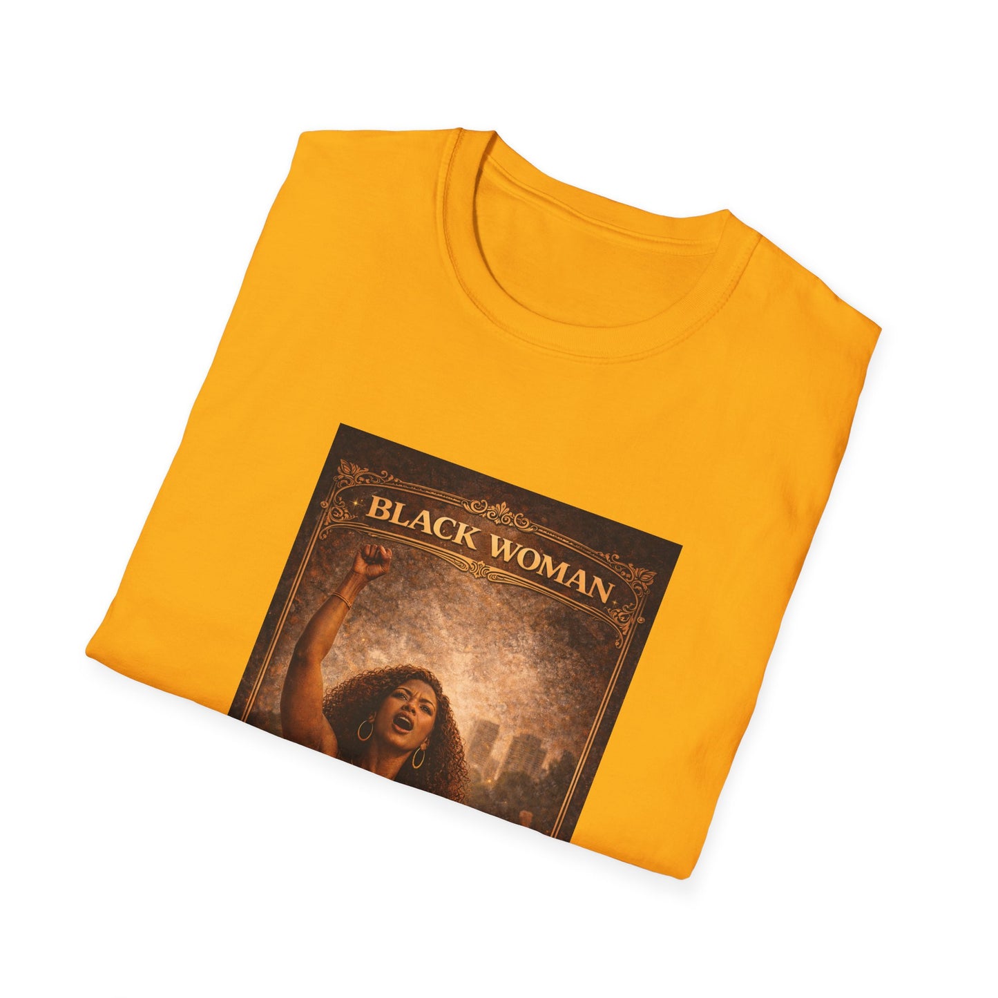 Black Woman - Unisex Softstyle T-Shirt