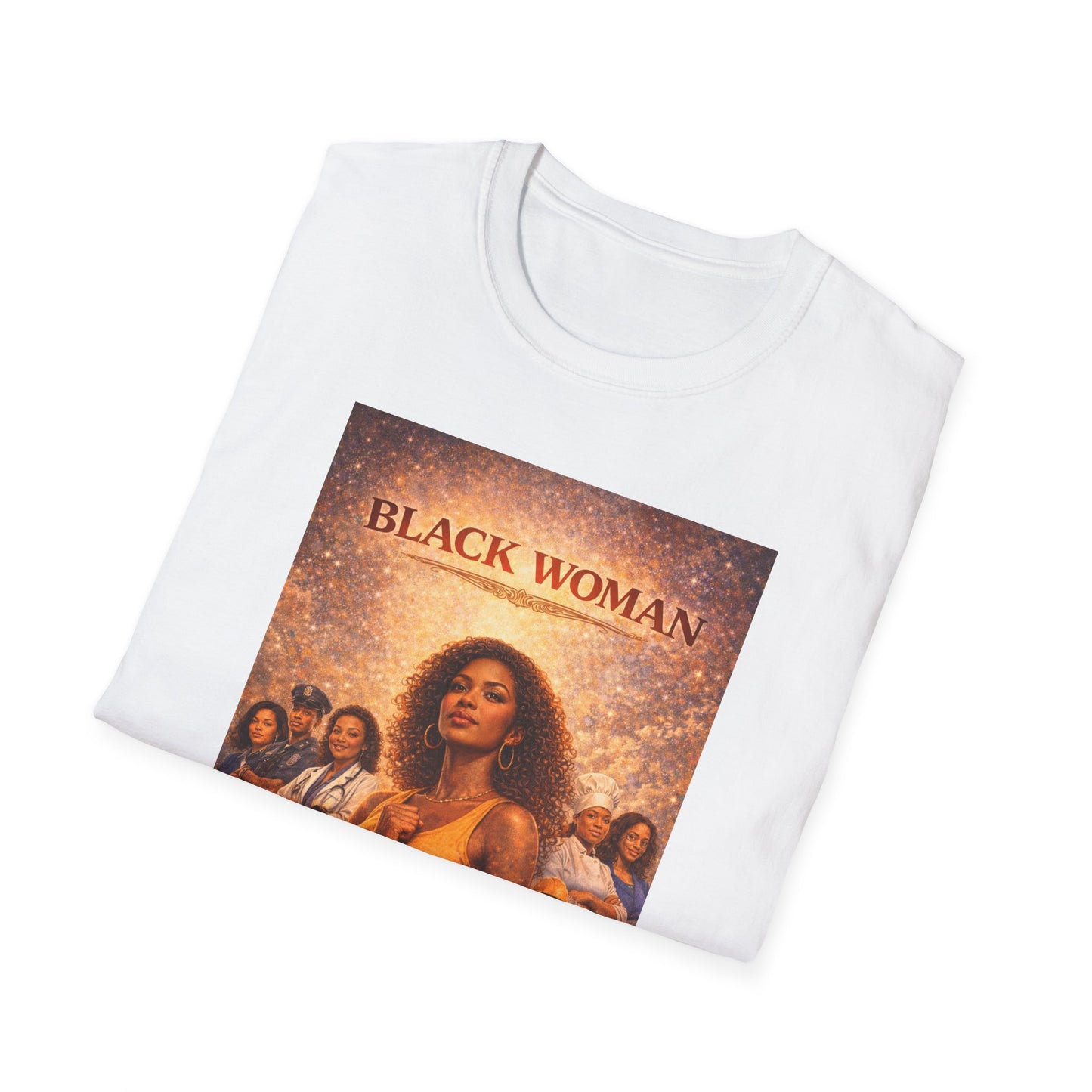 Black Woman - Unisex Softstyle T-Shirt