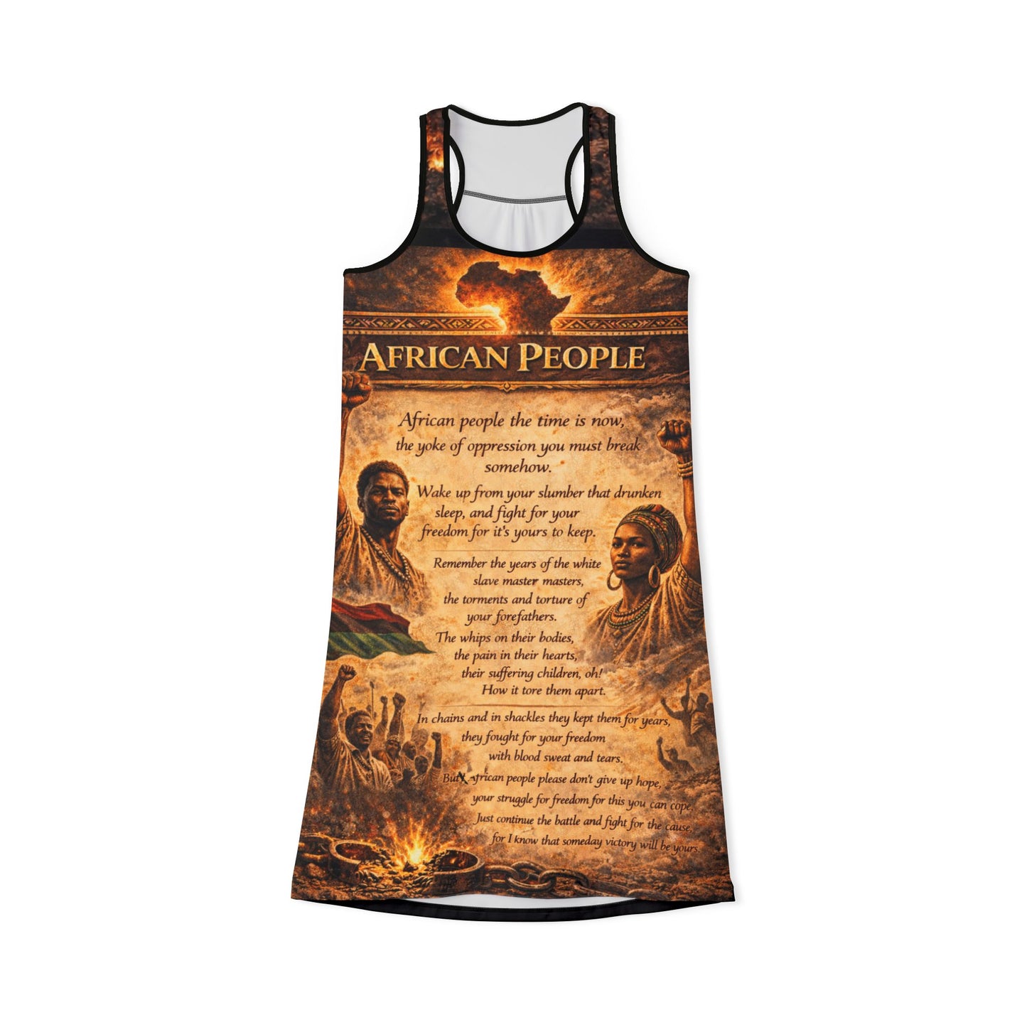 African People Women's Racerback Dress