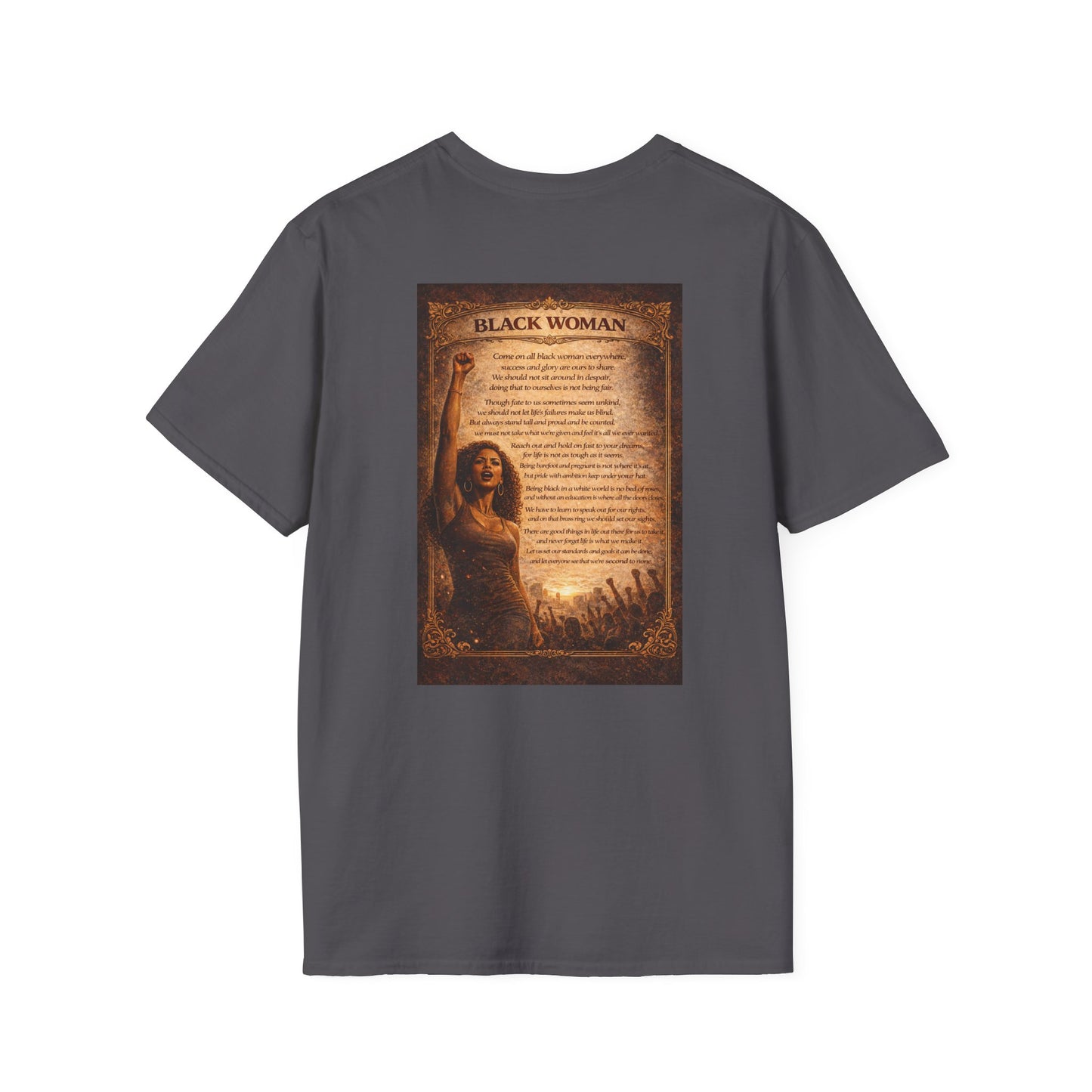 Black Woman - Unisex Softstyle T-Shirt