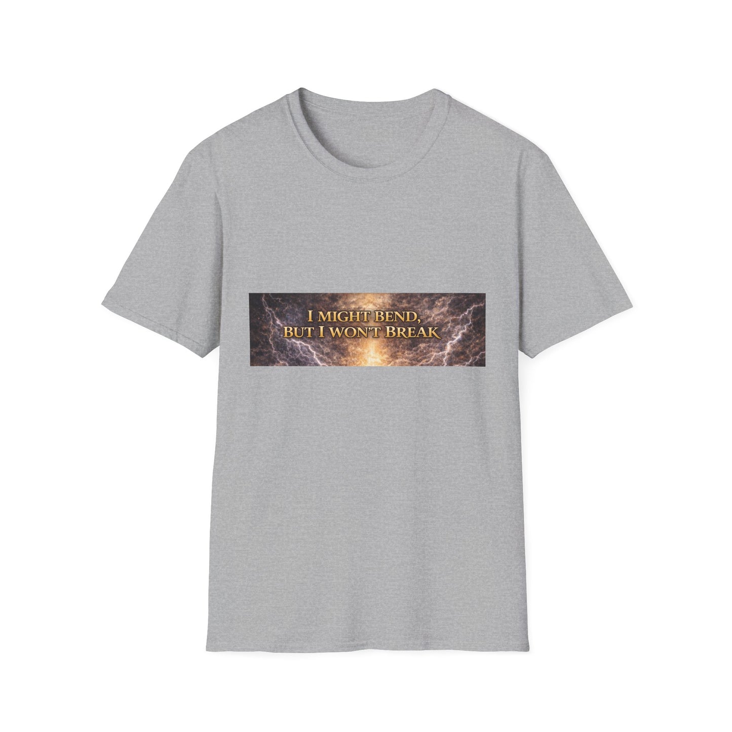 I Might Bend, But I Won't Break - Unisex Softstyle T-Shirt