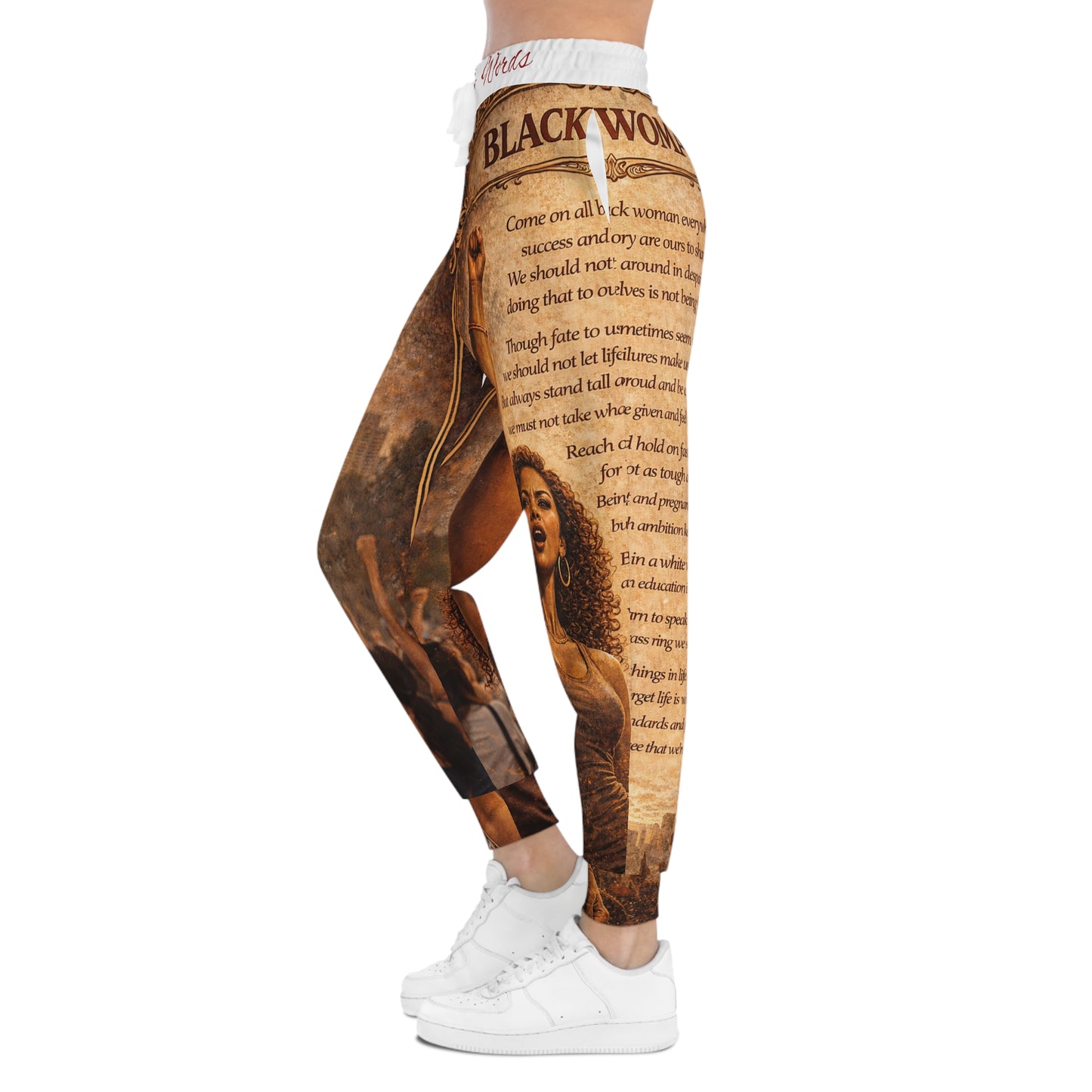 Athletic Joggers - Black Woman