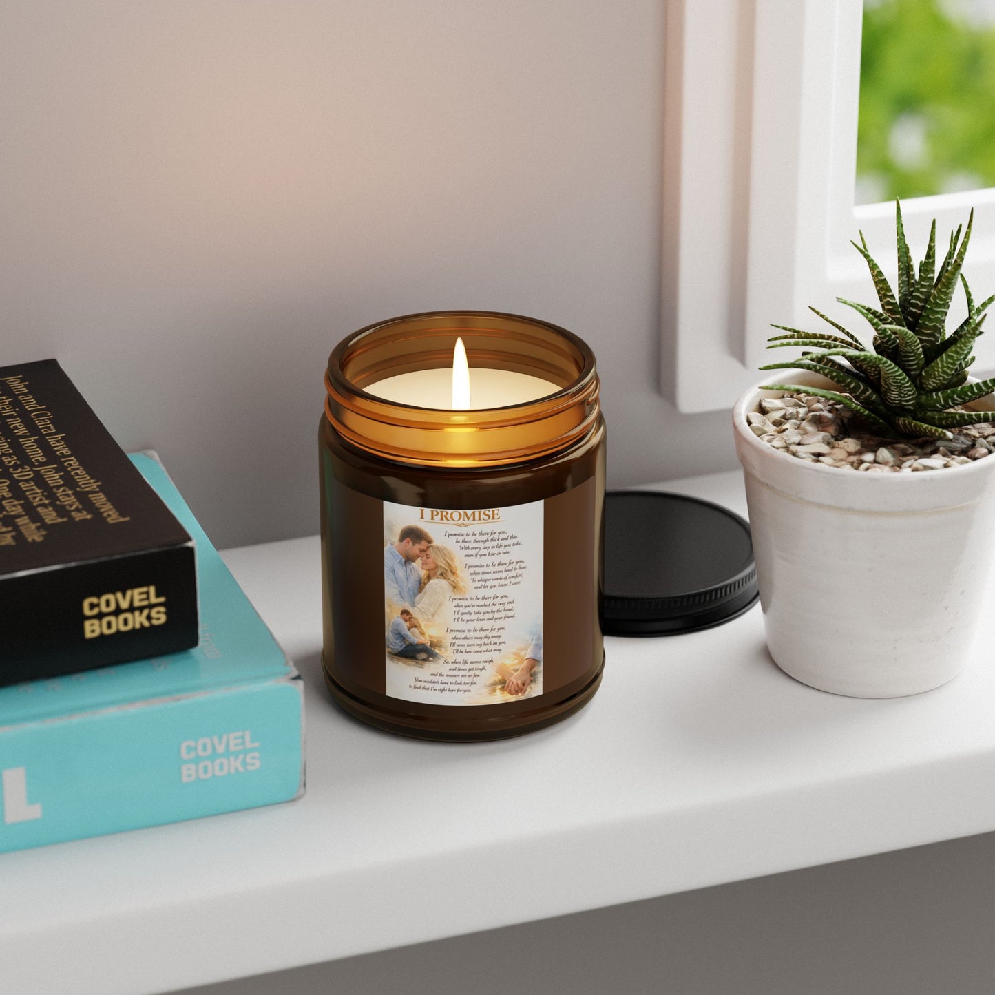 I Promise - Scented Soy Candle (Multi-Size, Amber Jar)