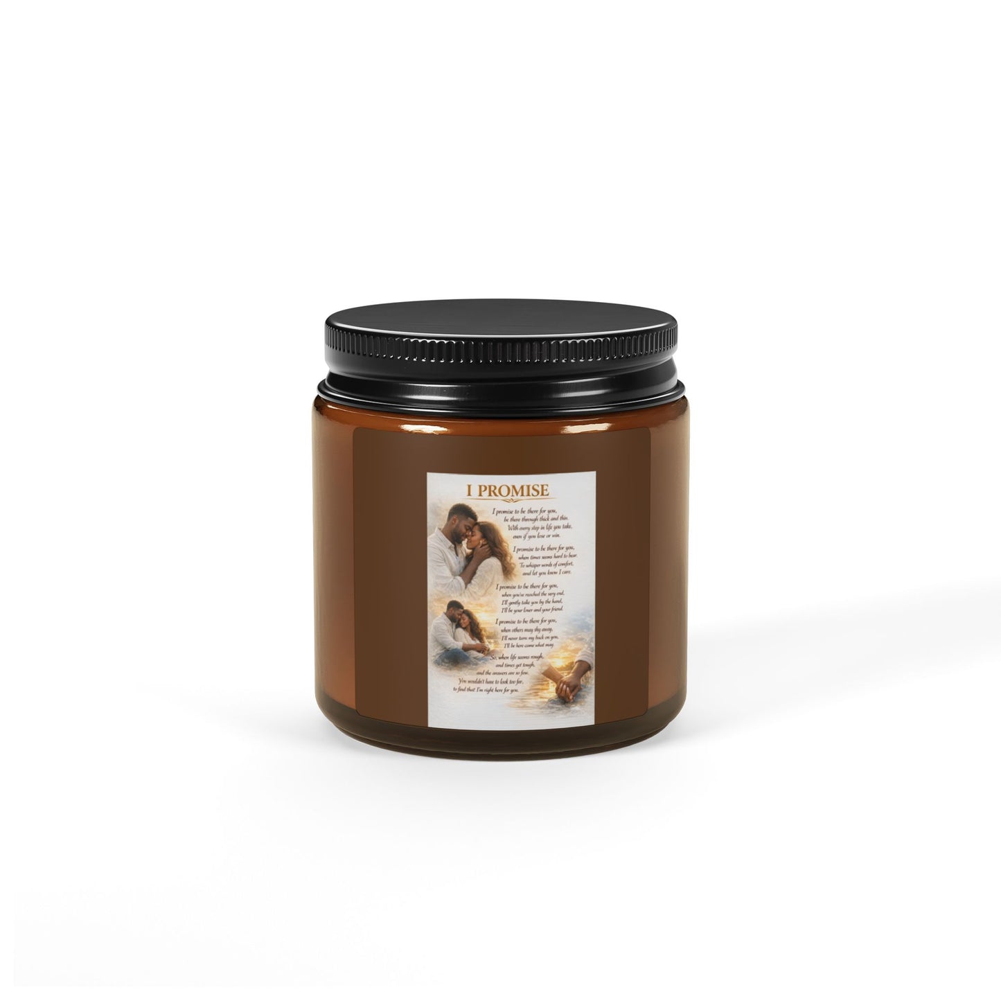 I Promise Scented Soy Candle (Multi-Size, Amber Jar)