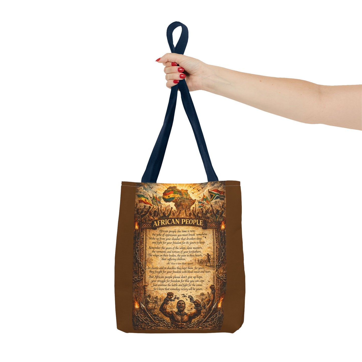 African People Brown Tote Bag