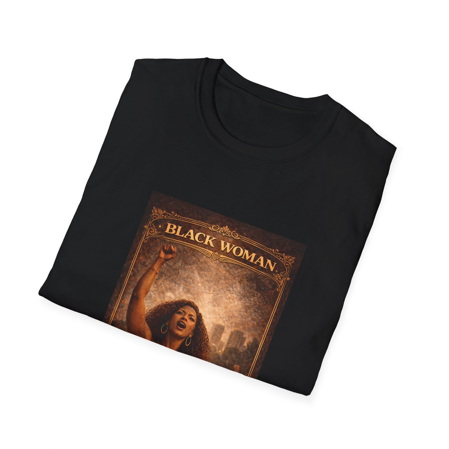 Black Woman - Unisex Softstyle T-Shirt