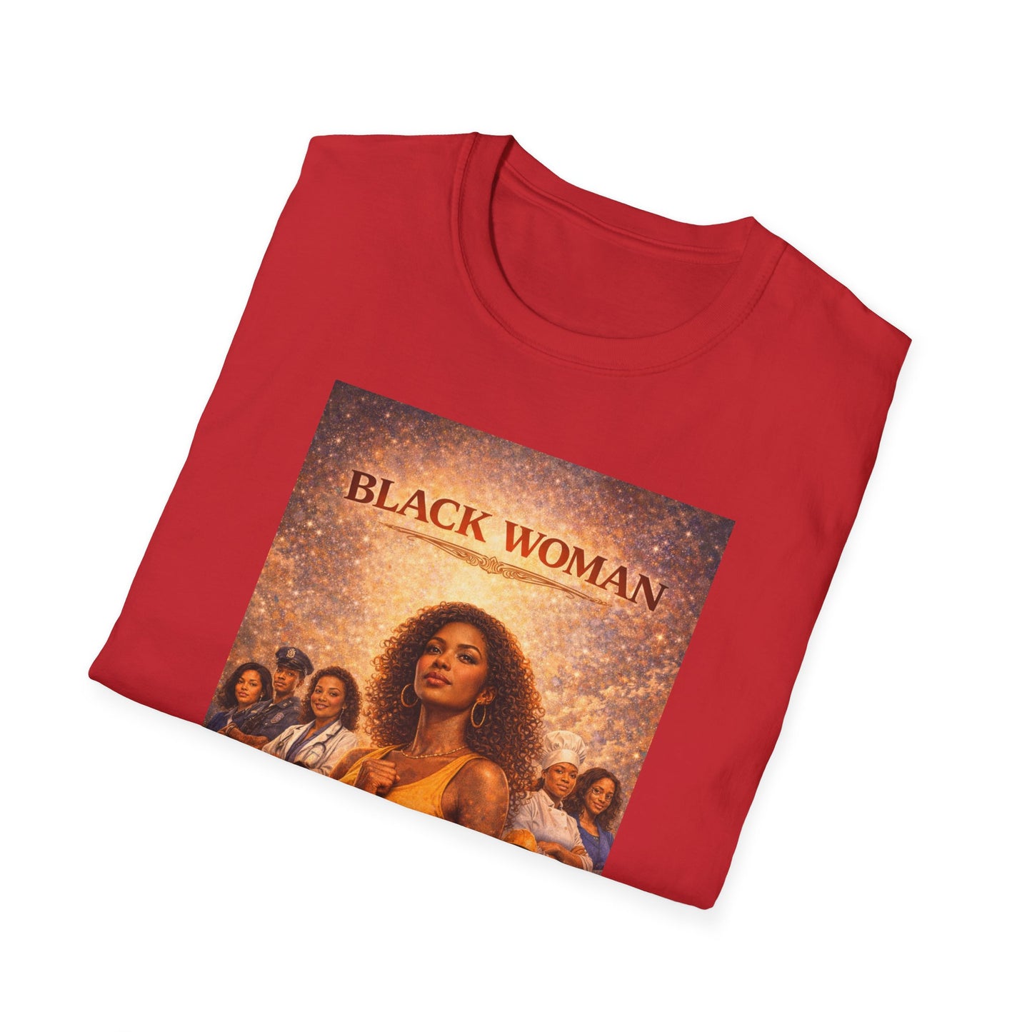 Black Woman - Unisex Softstyle T-Shirt
