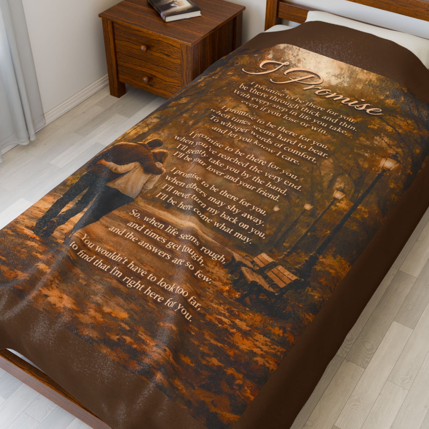 I Promise Velveteen Plush Blanket
