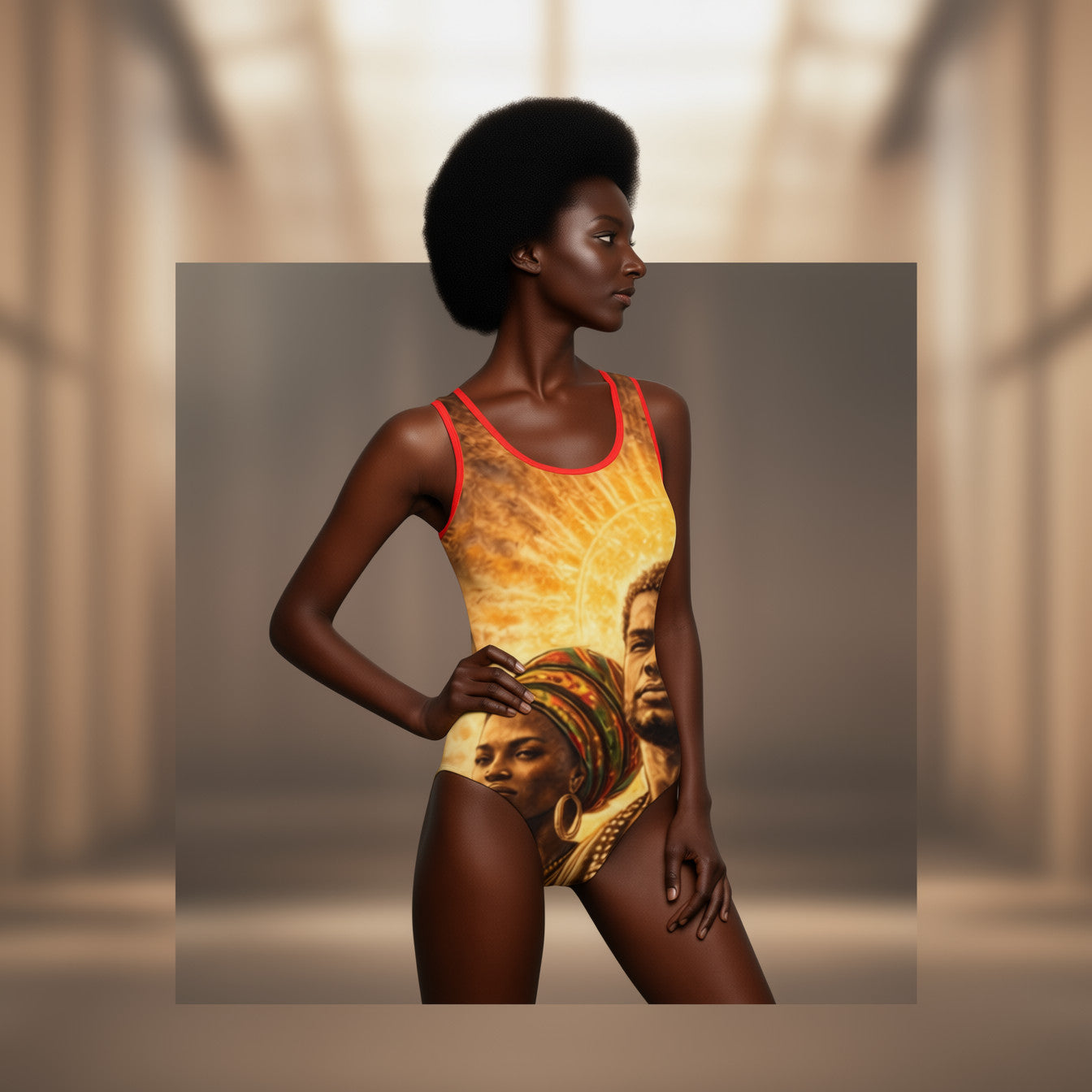 African People Women's Classic One-Piece Swimsuit