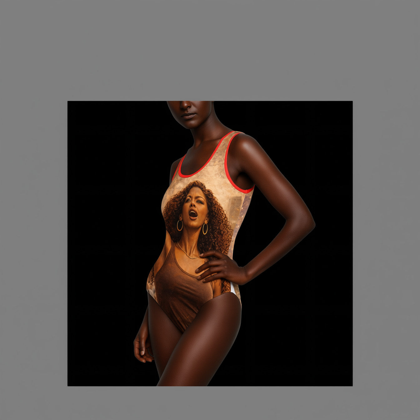Black Woman Women's Classic One-Piece Swimsuit