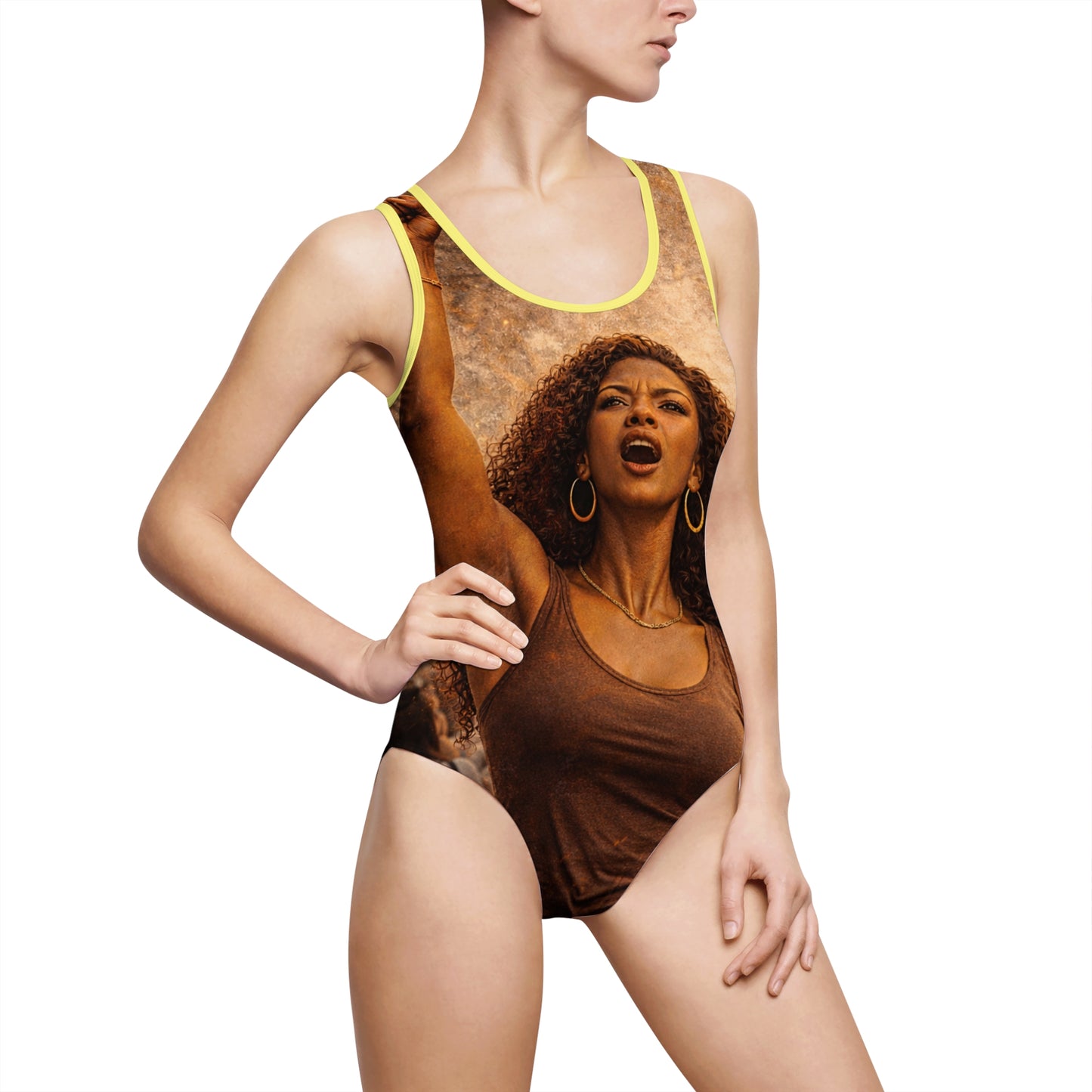 Black Woman Women's Classic One-Piece Swimsuit