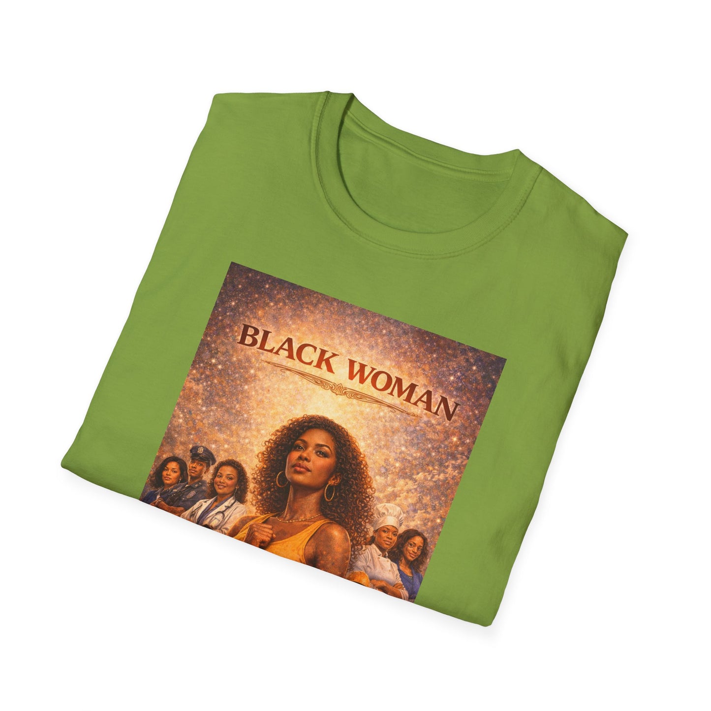 Black Woman - Unisex Softstyle T-Shirt