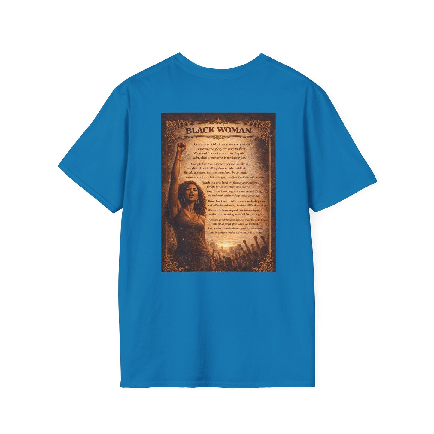 Black Woman - Unisex Softstyle T-Shirt
