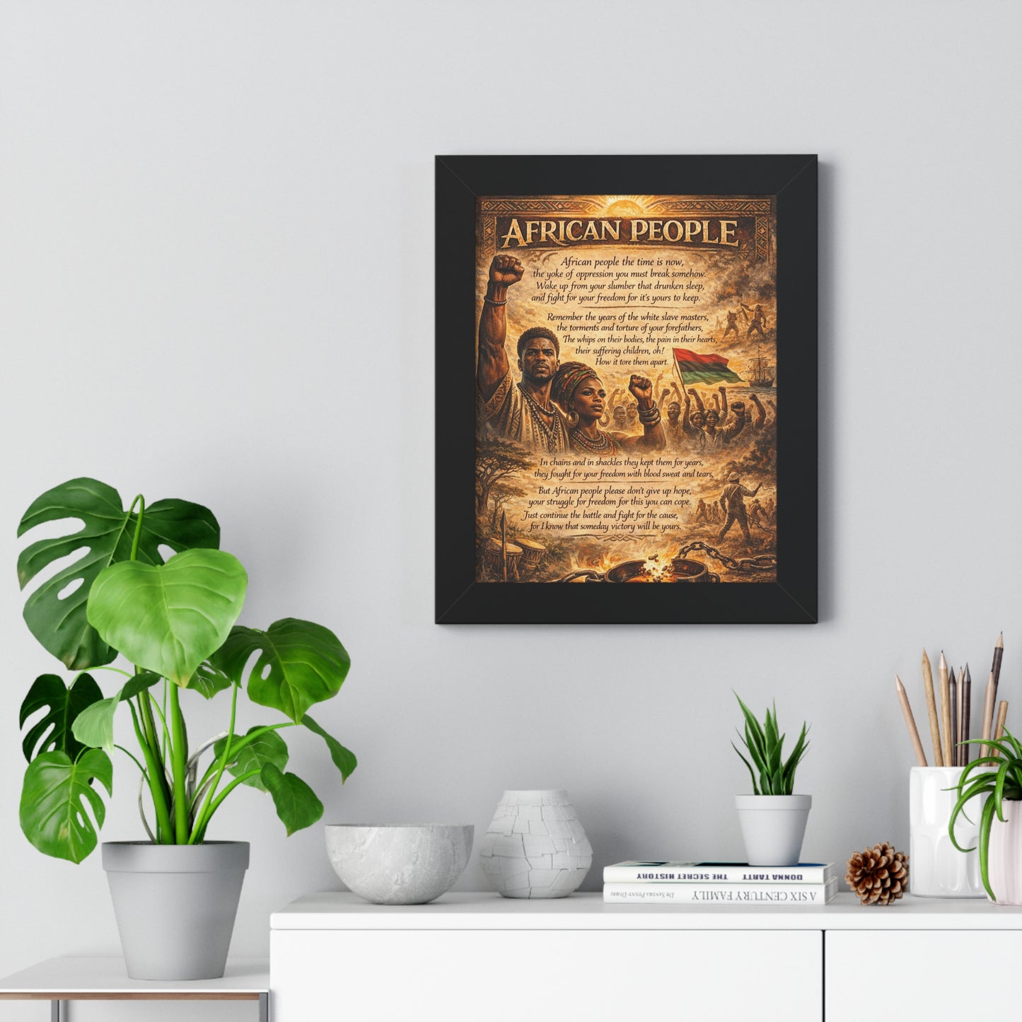 African People 2 Framed Vertical Poster