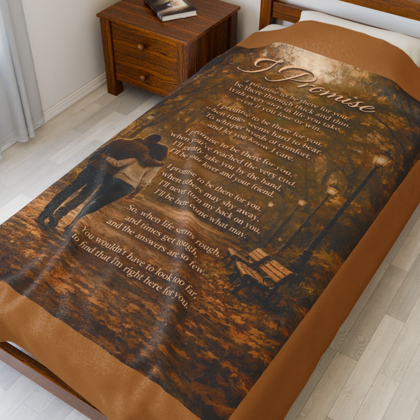 I Promise Velveteen Plush Blanket