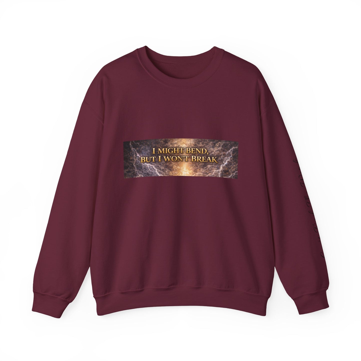 Unisex Heavy Blend™ Crewneck Sweatshirt - I Might Bend, I Won't Break