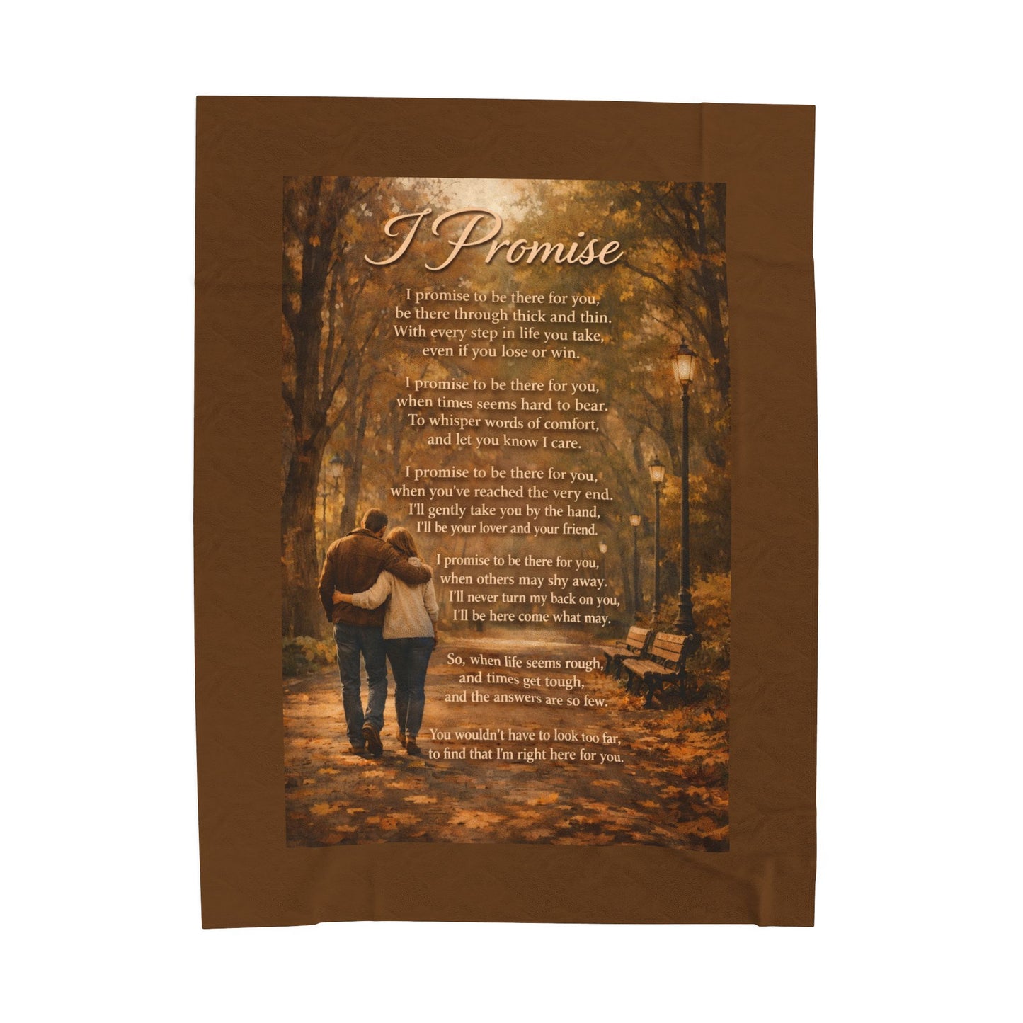 I Promise Velveteen Plush Blanket