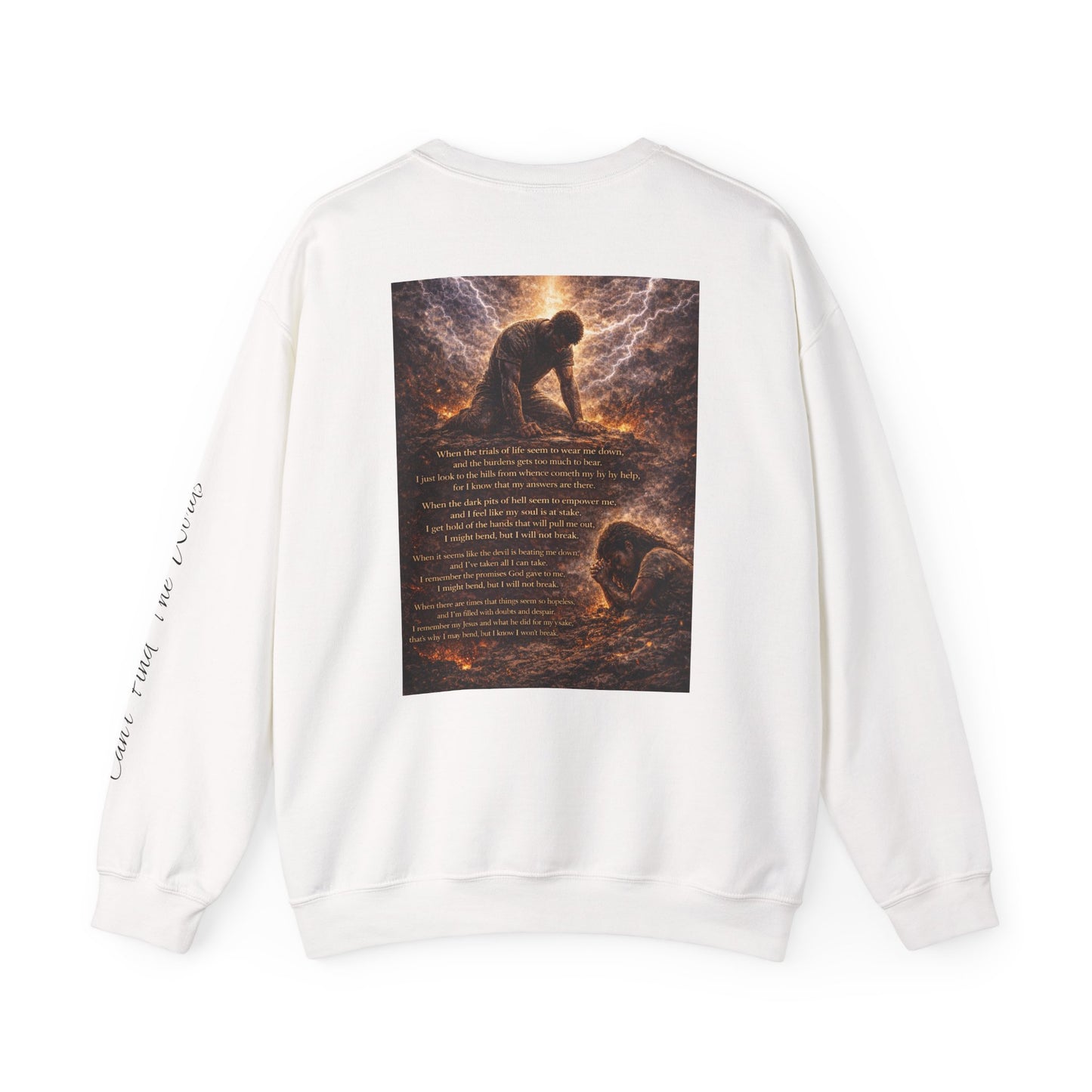 Unisex Heavy Blend™ Crewneck Sweatshirt - I Might Bend, I Won't Break