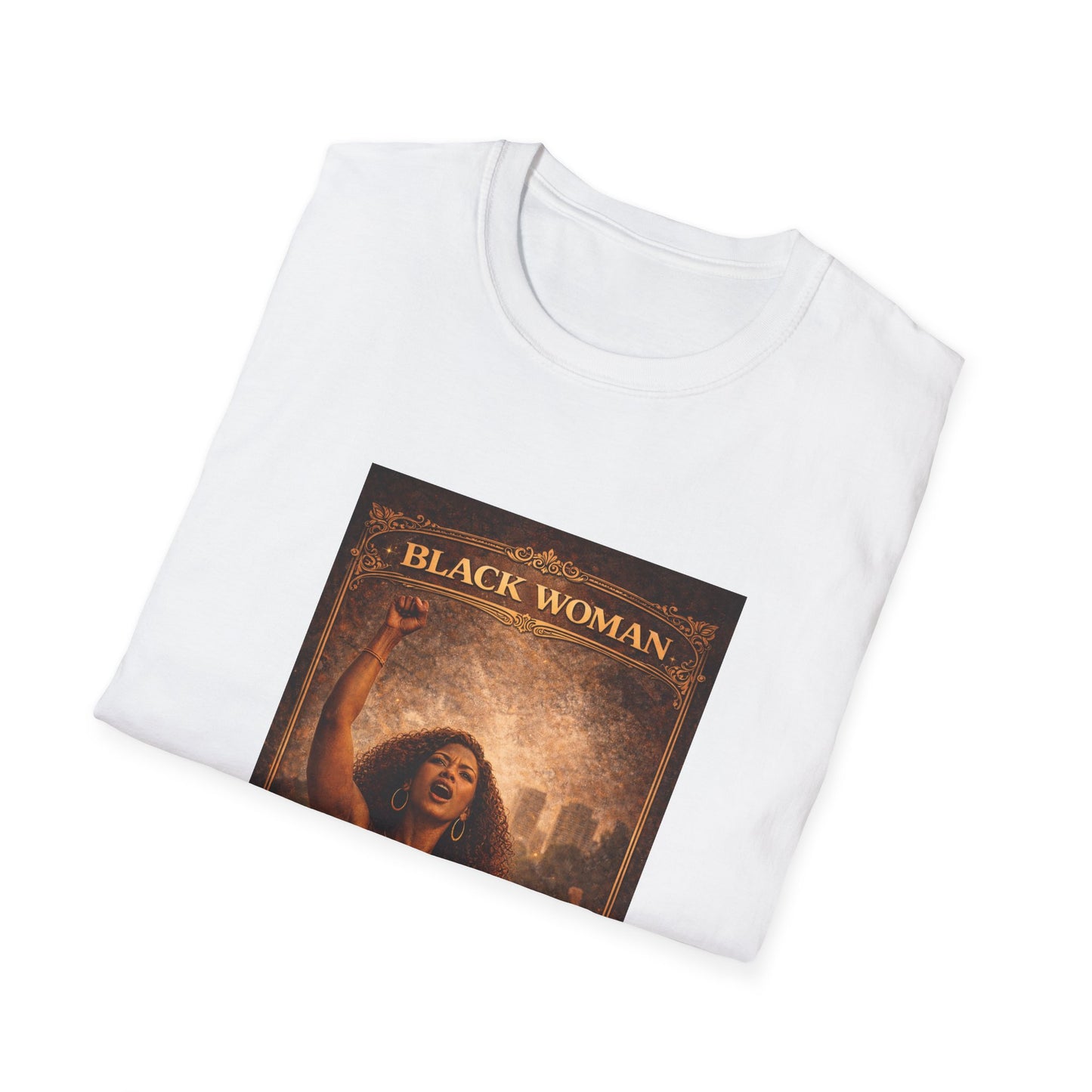 Black Woman - Unisex Softstyle T-Shirt