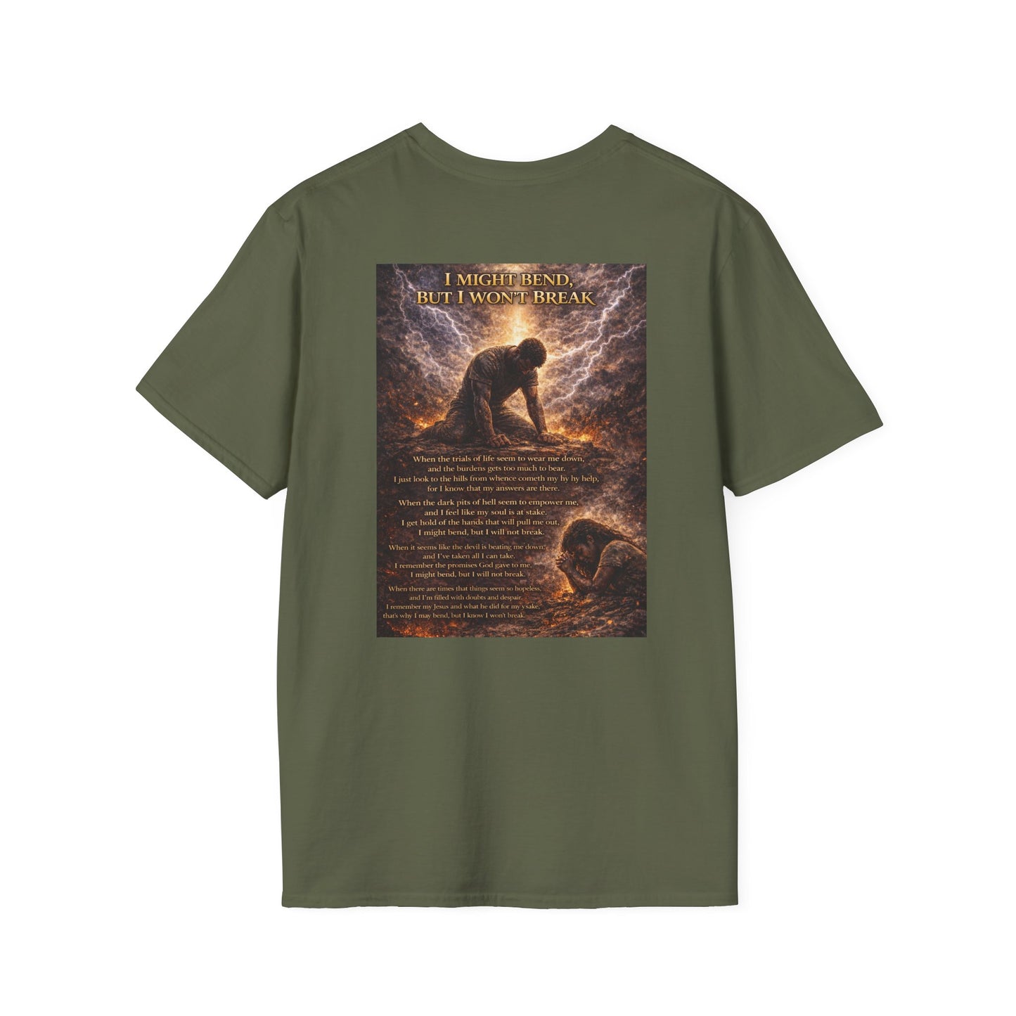 I Might Bend, But I Won't Break - Unisex Softstyle T-Shirt
