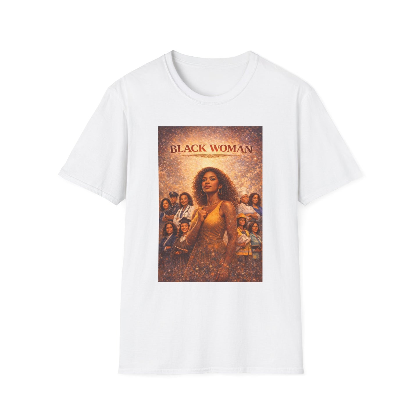 Black Woman - Unisex Softstyle T-Shirt