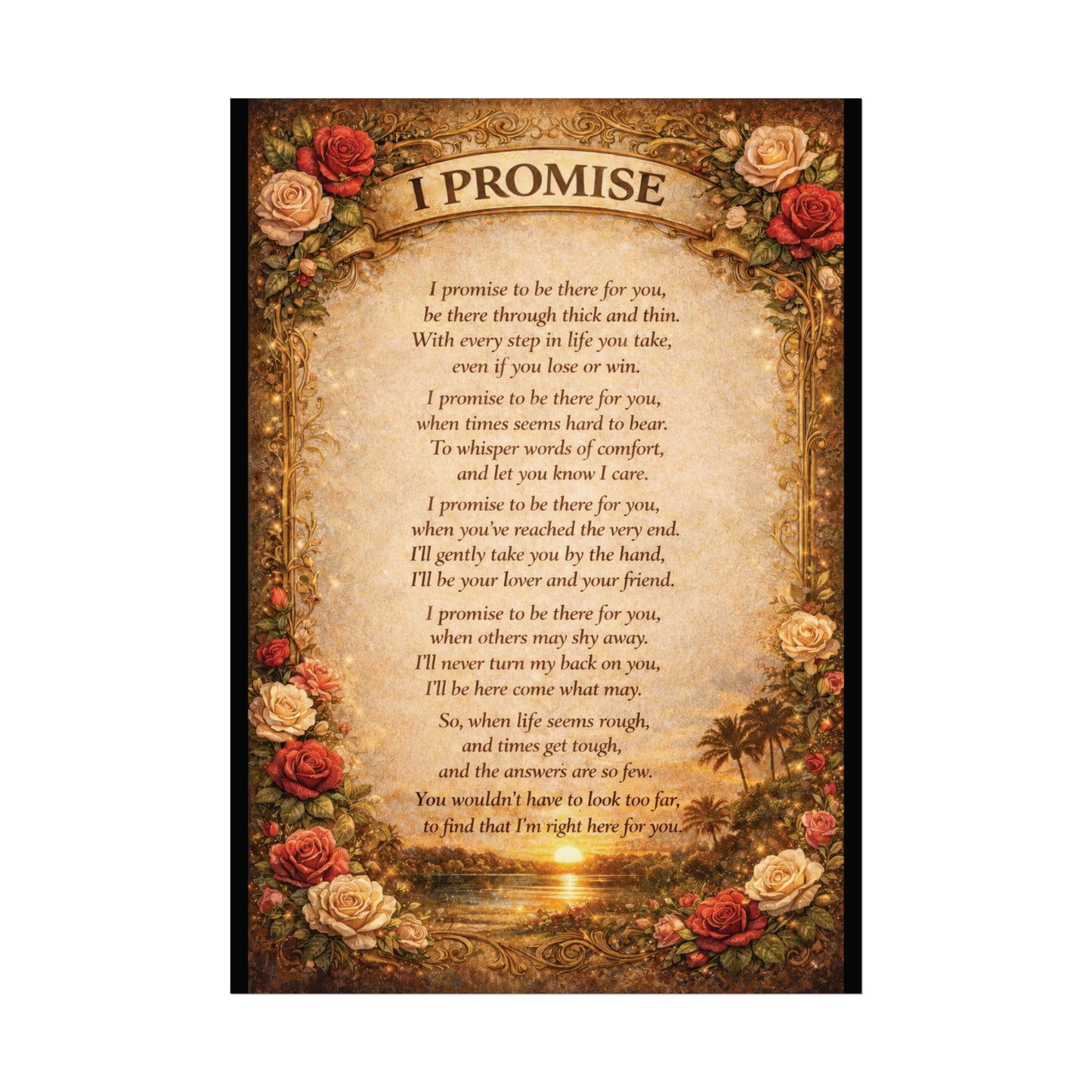 Fine Art Posters - I Promise