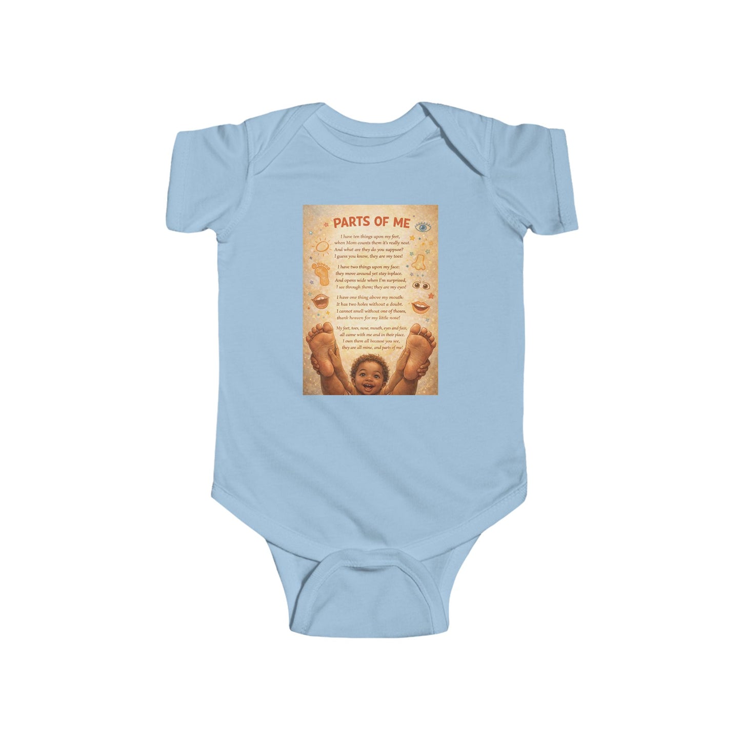 Infant Fine Jersey Bodysuit - Parts of Me