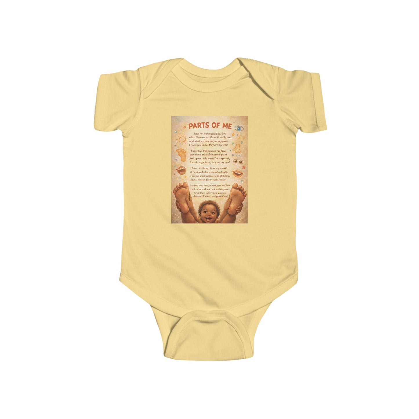 Infant Fine Jersey Bodysuit - Parts of Me