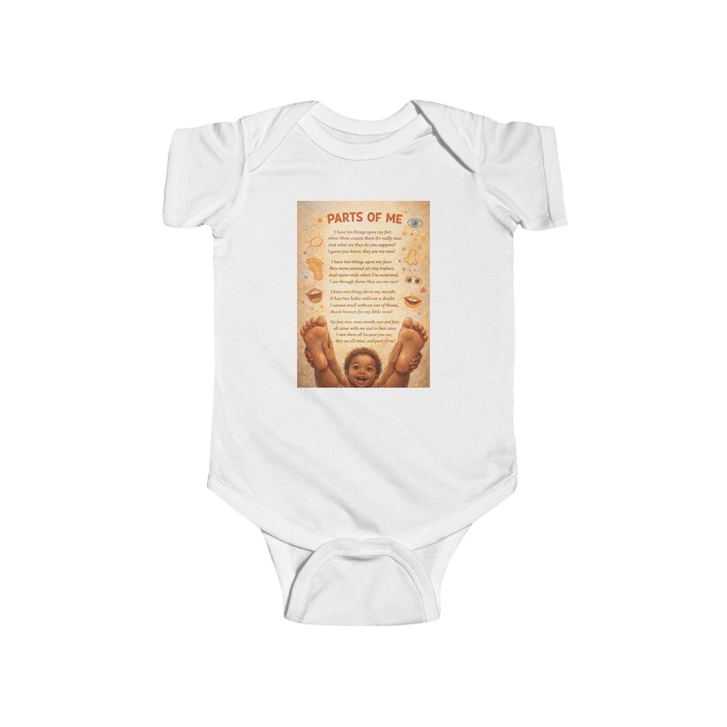 Infant Fine Jersey Bodysuit - Parts of Me