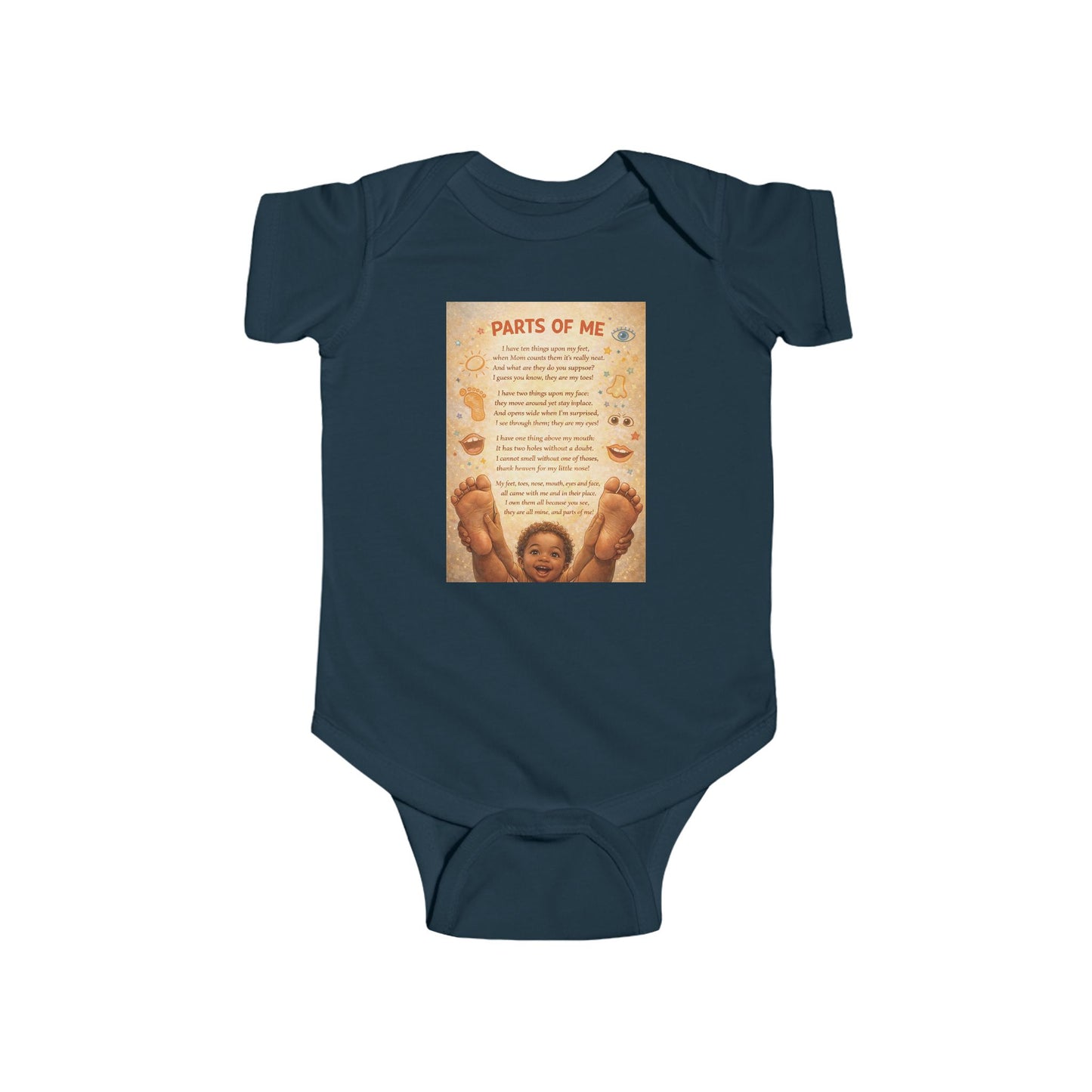 Infant Fine Jersey Bodysuit - Parts of Me